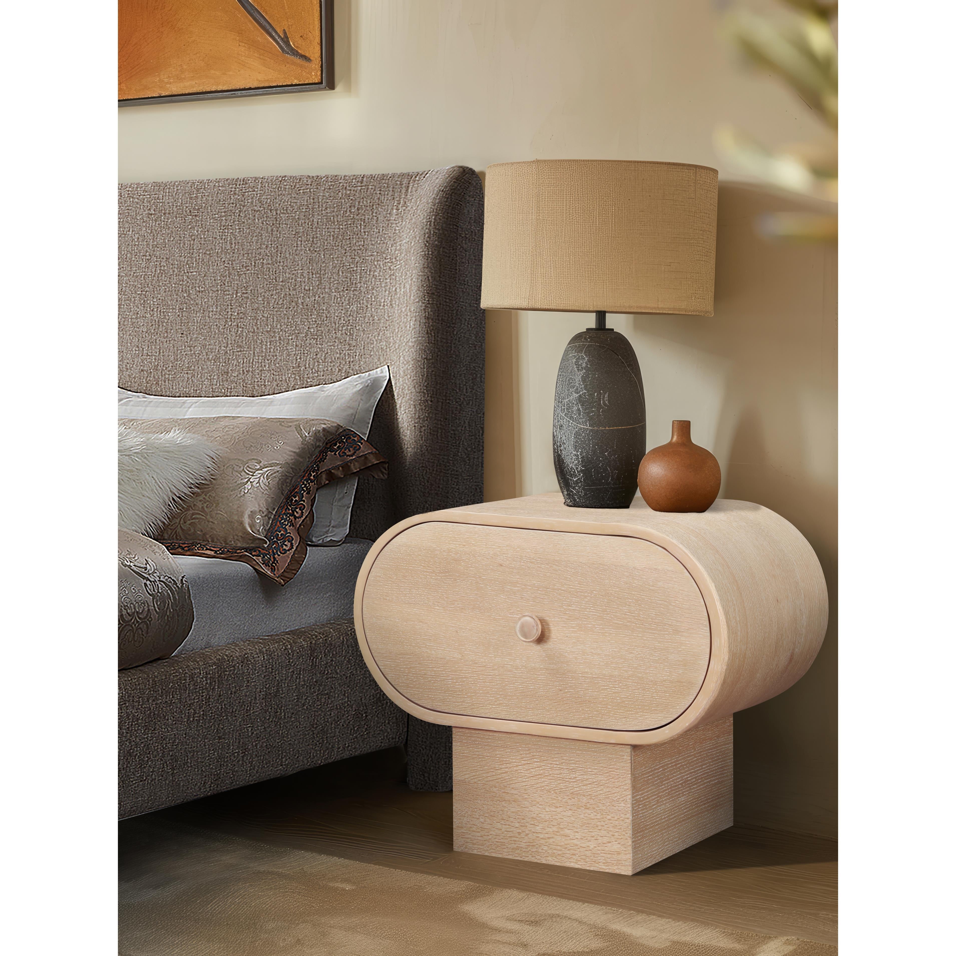 Meridian Harlow Natural Night Stand