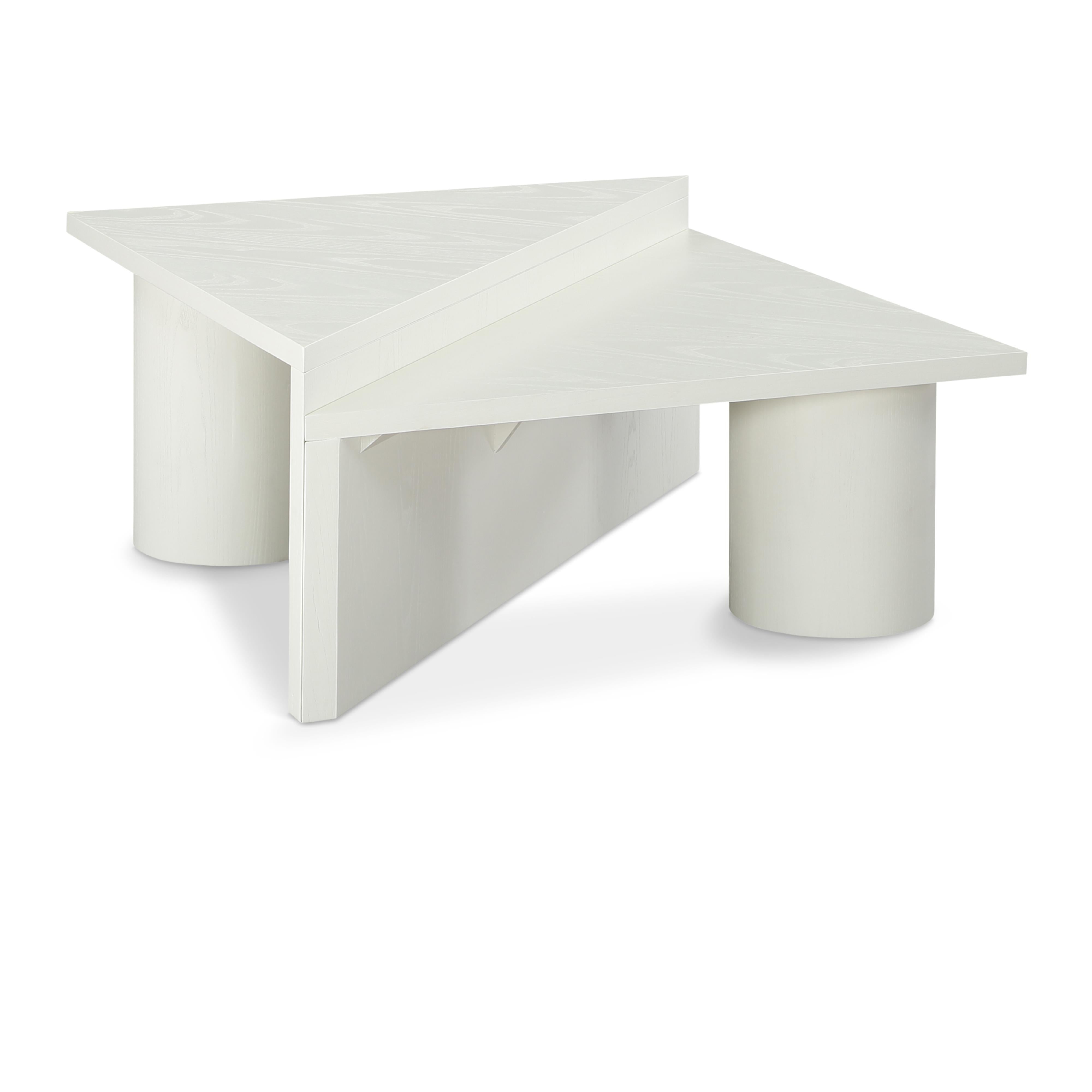 Meridian Pavillion White Coffee Table