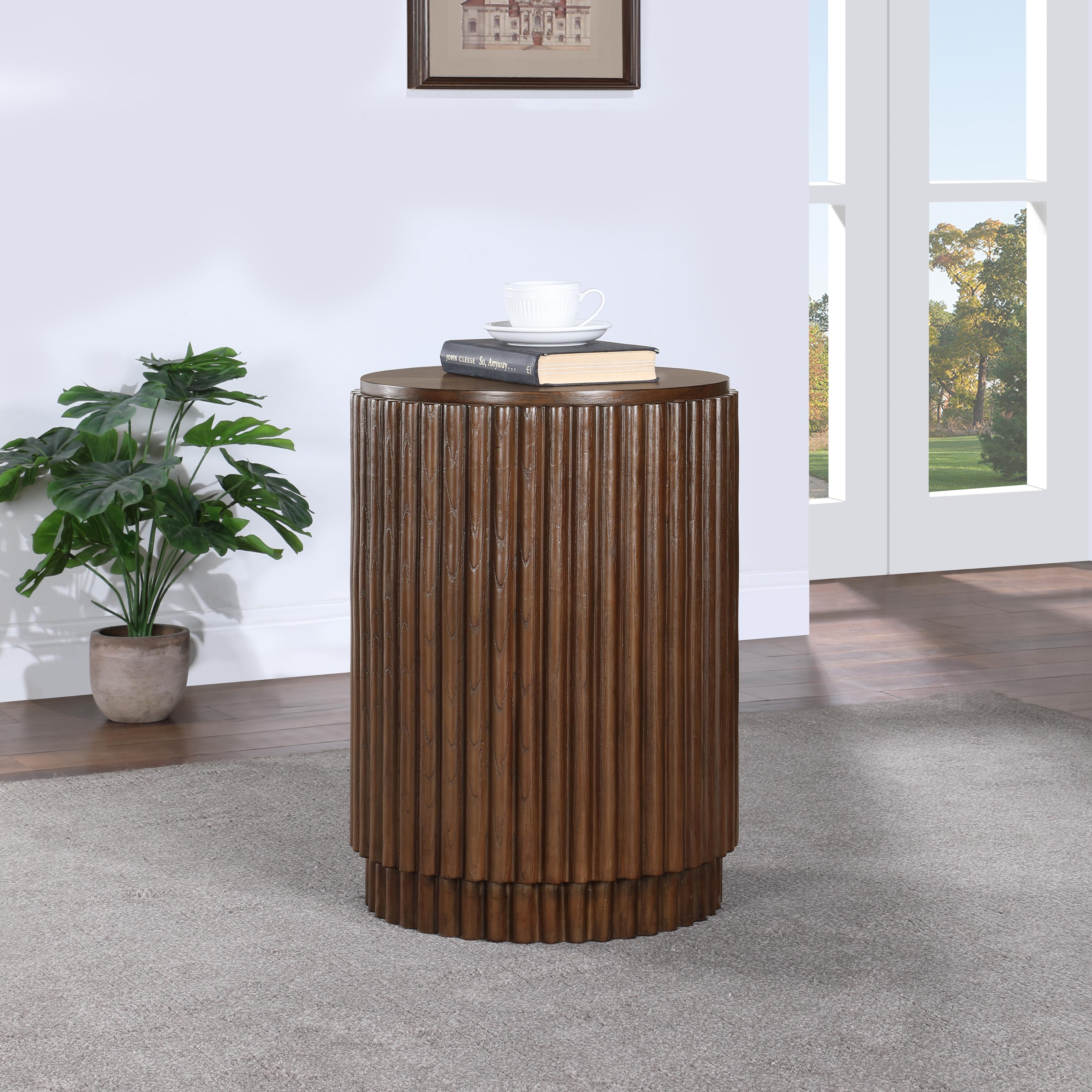 Meridian Ronin Brown End Table