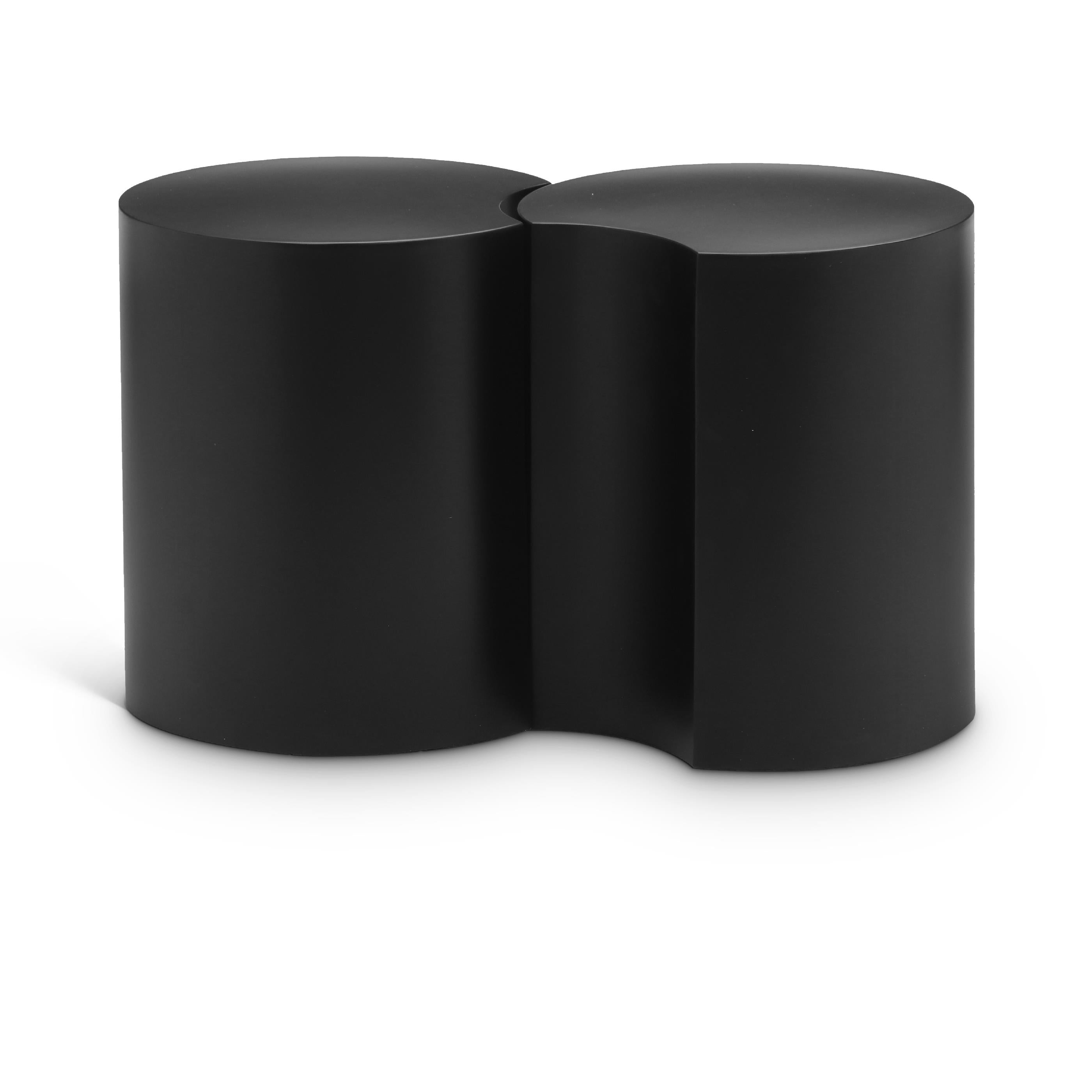 Meridian Dimple Black End Table