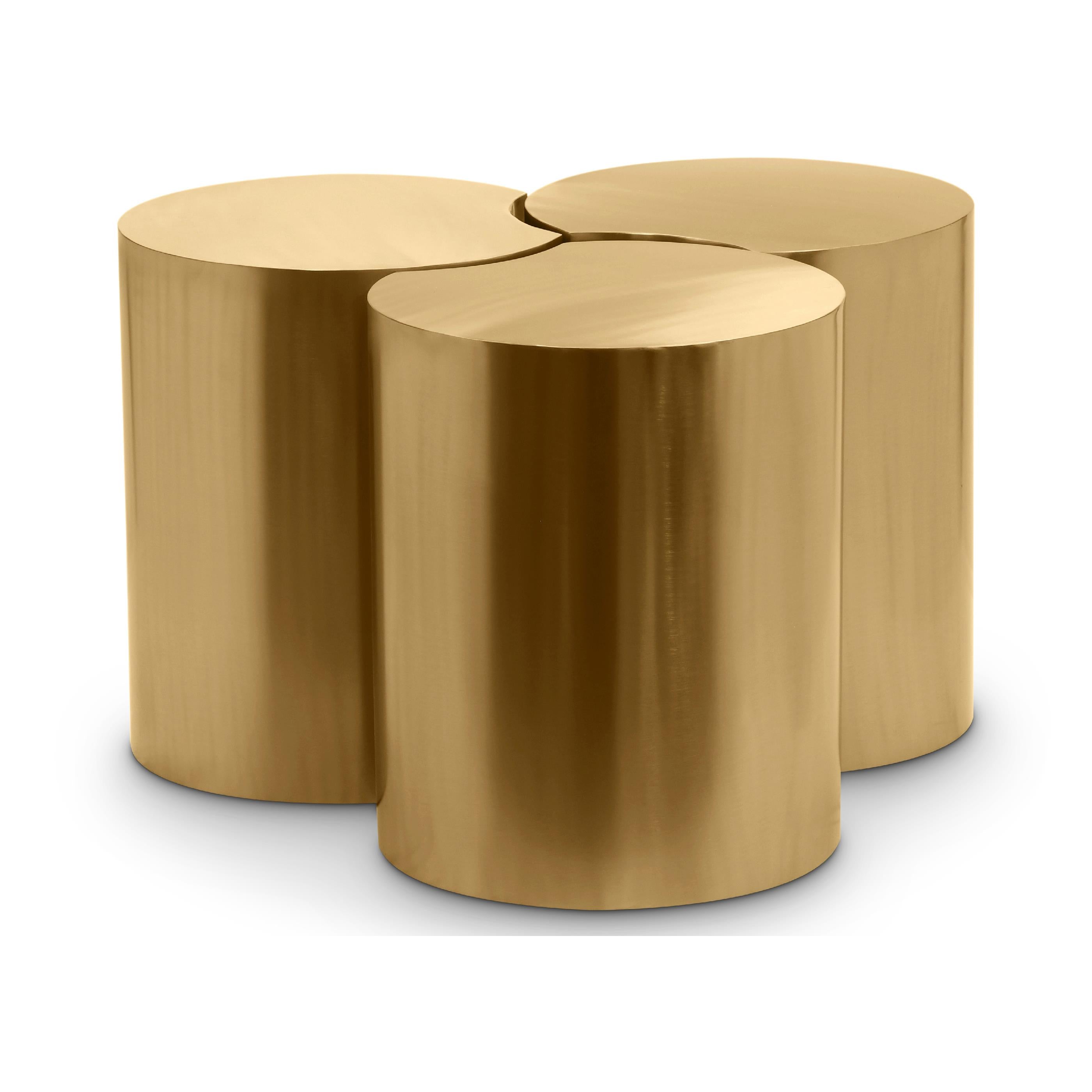 Meridian Dimple Gold Coffee Table