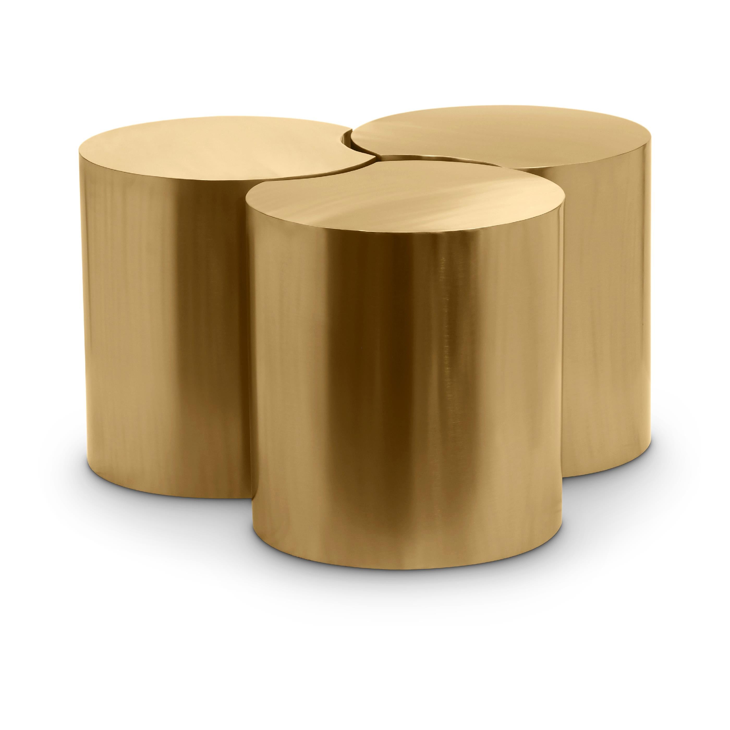 Meridian Dimple Gold Coffee Table