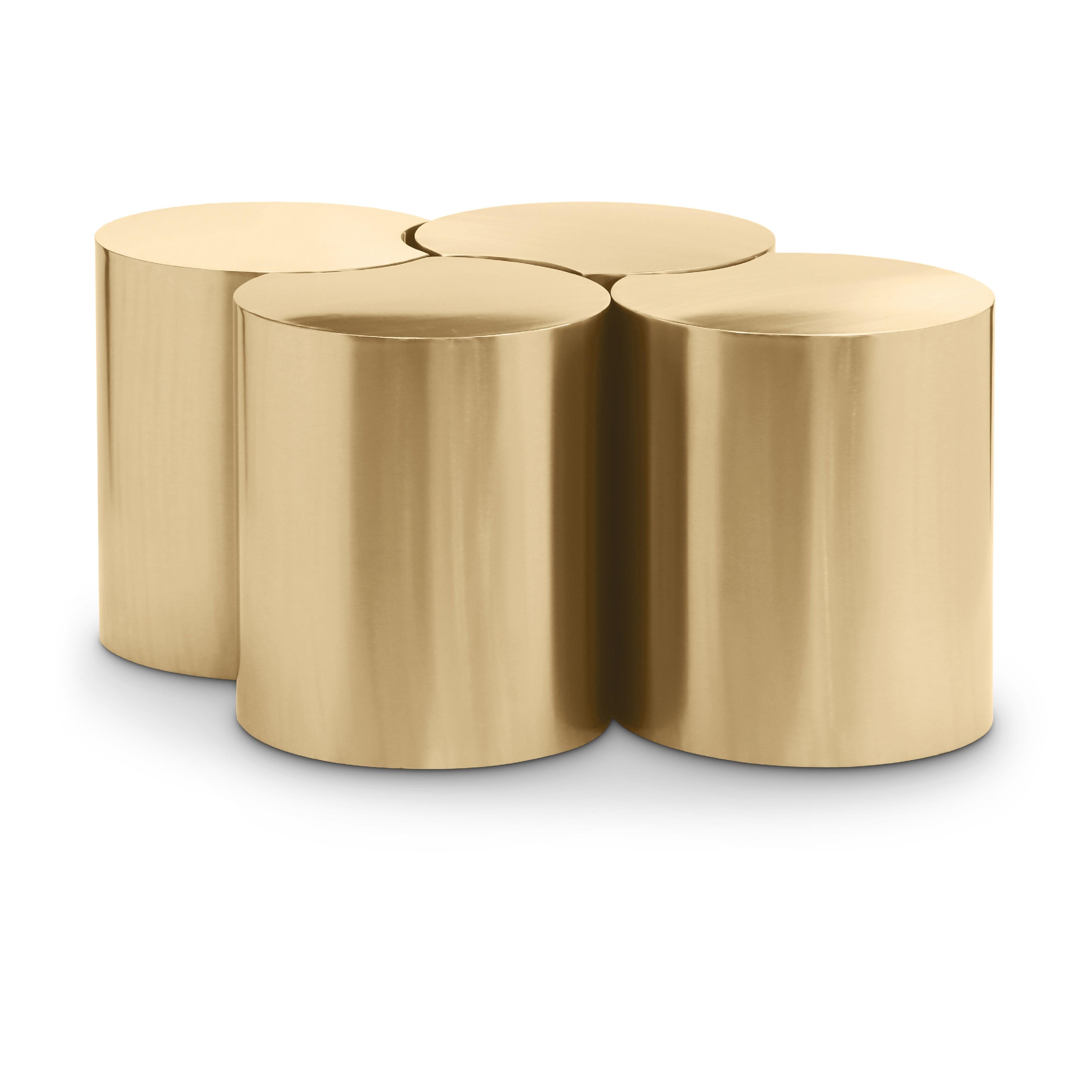 Meridian Dimple Gold Coffee Table
