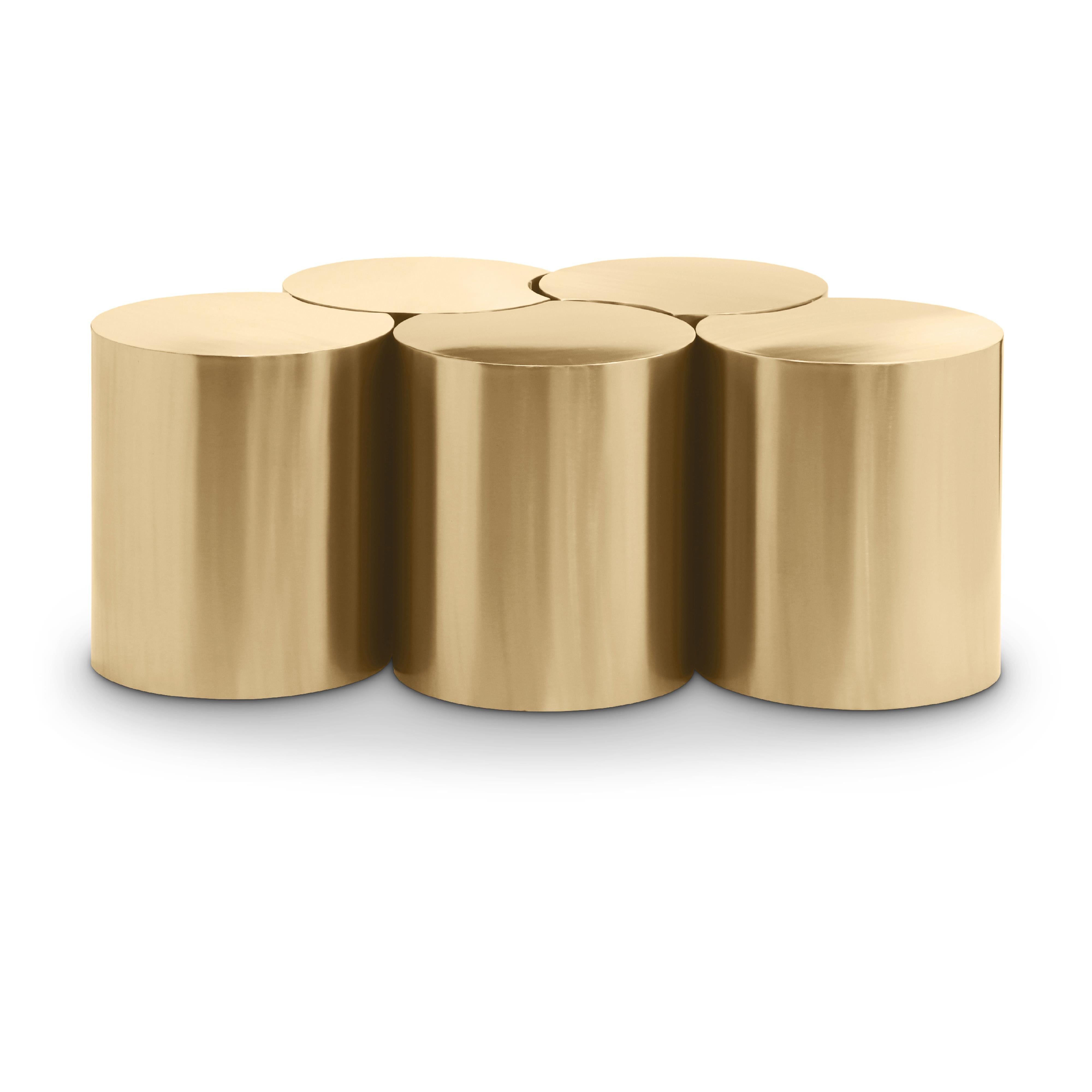 Meridian Dimple Gold Coffee Table