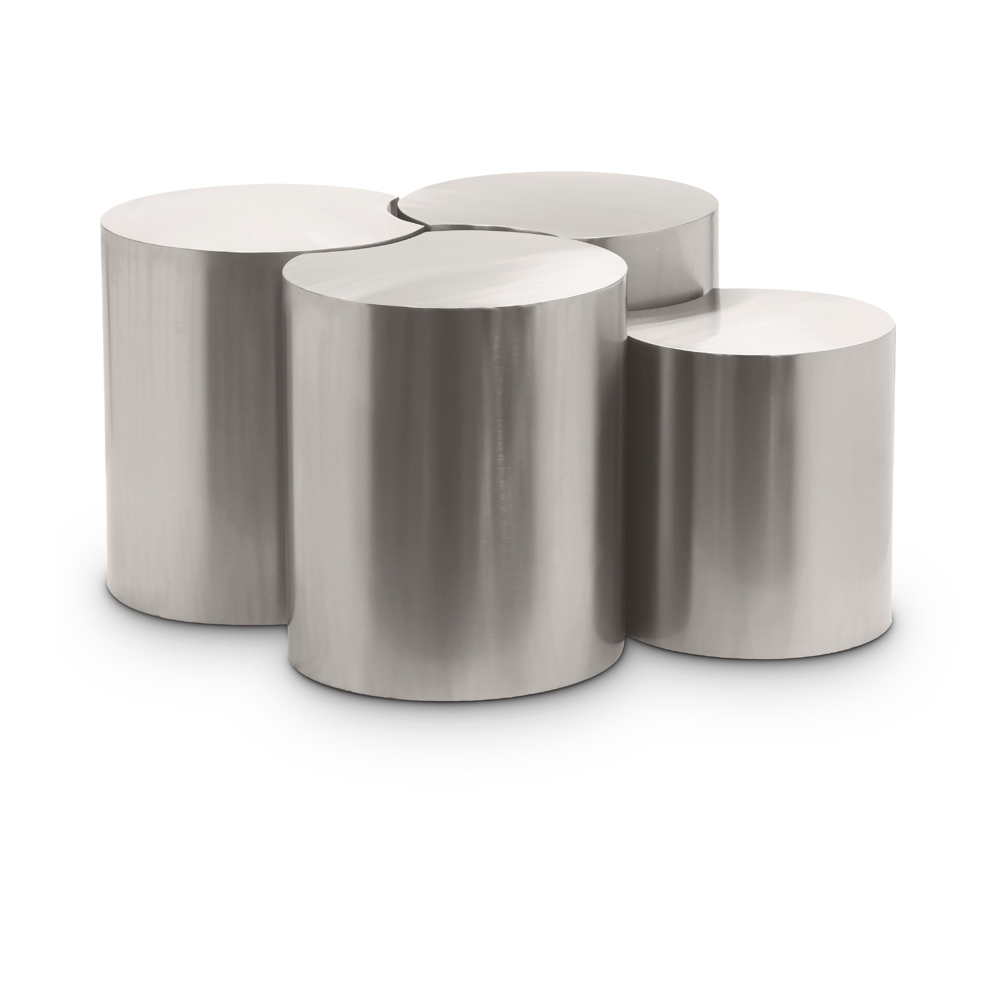 Meridian Dimple Silver Coffee Table