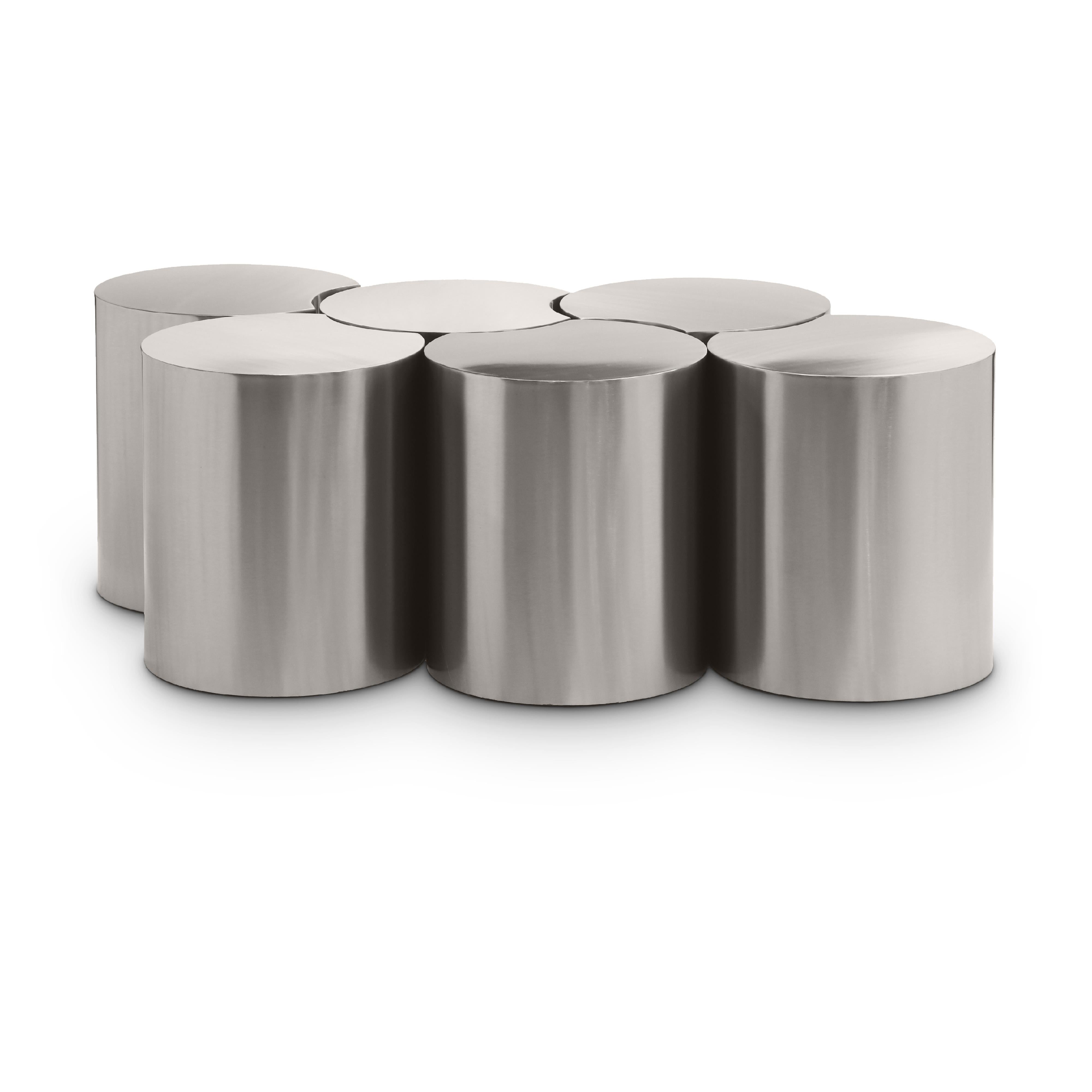 Meridian Dimple Silver Coffee Table