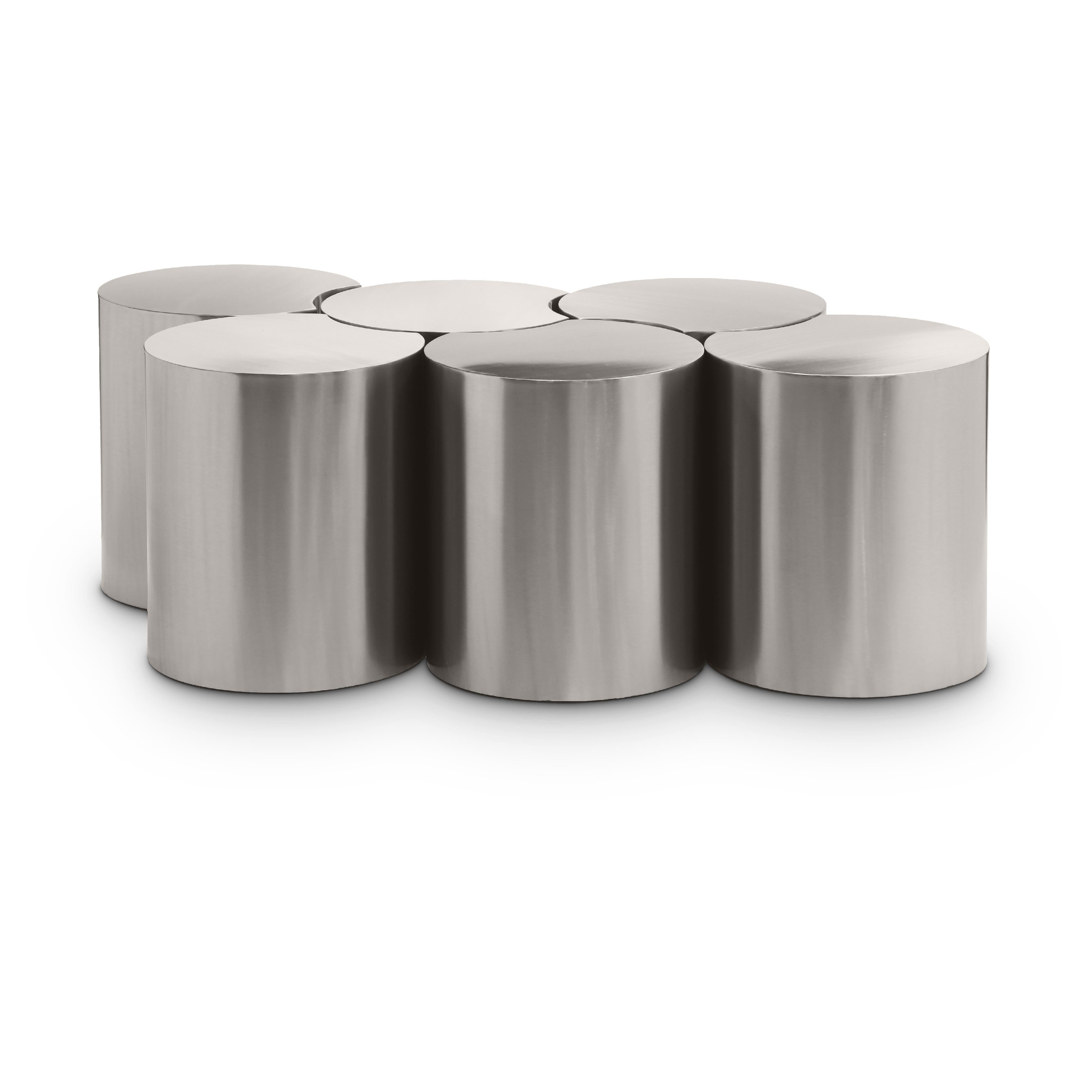Meridian Dimple Silver Coffee Table