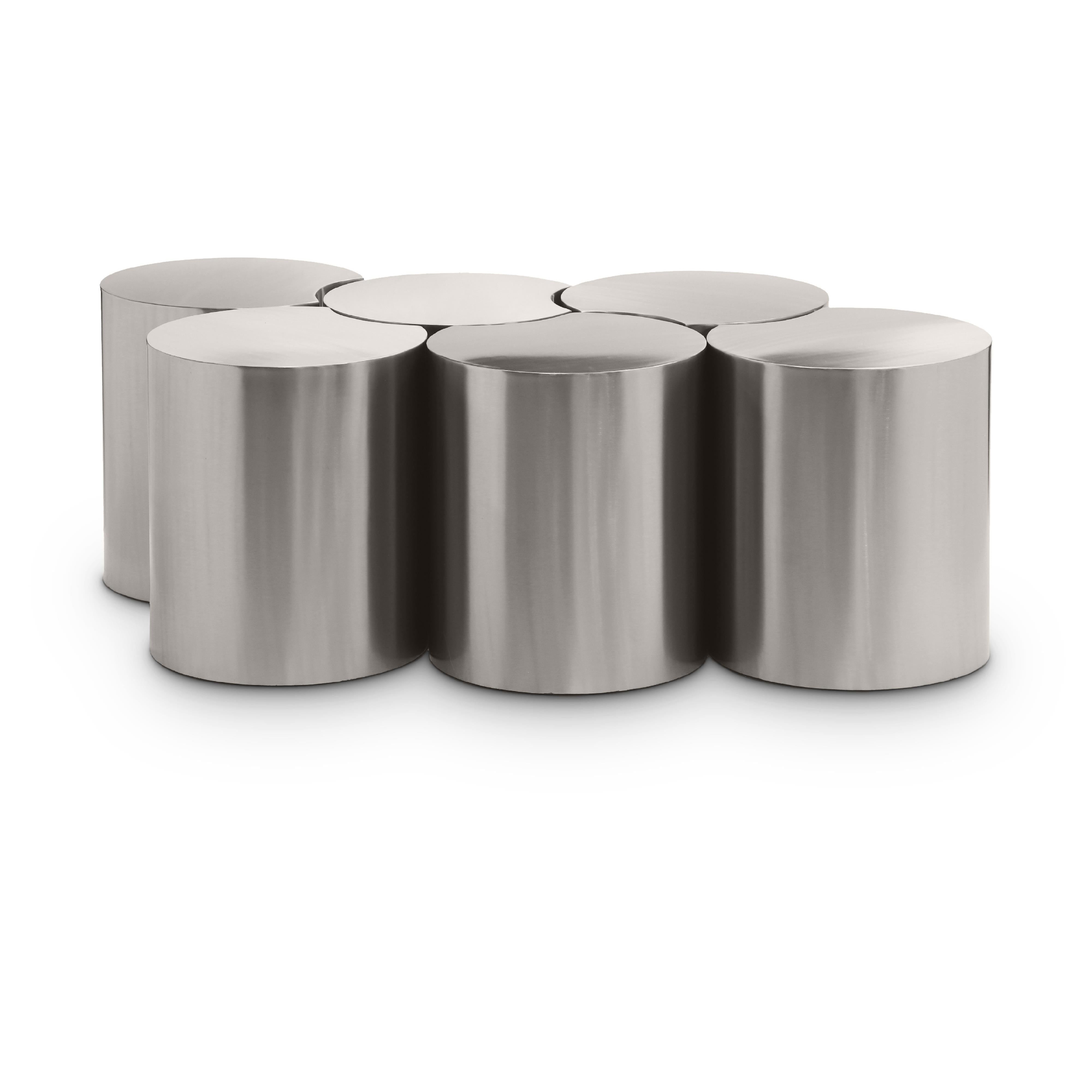 Meridian Dimple Silver Coffee Table
