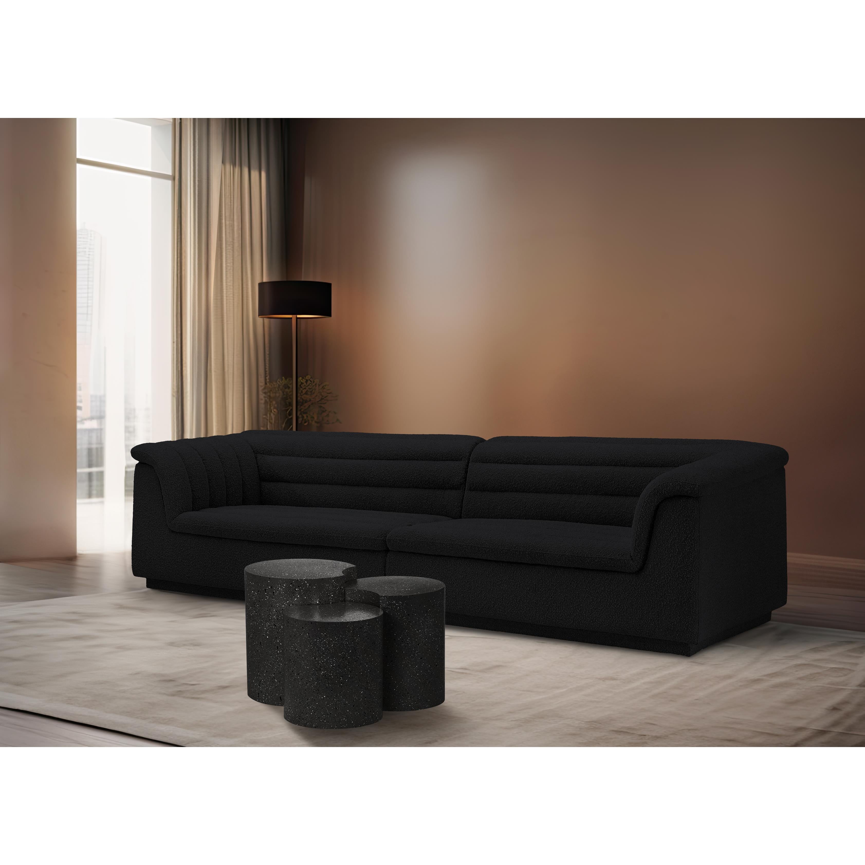 Meridian Dimple Black End Table