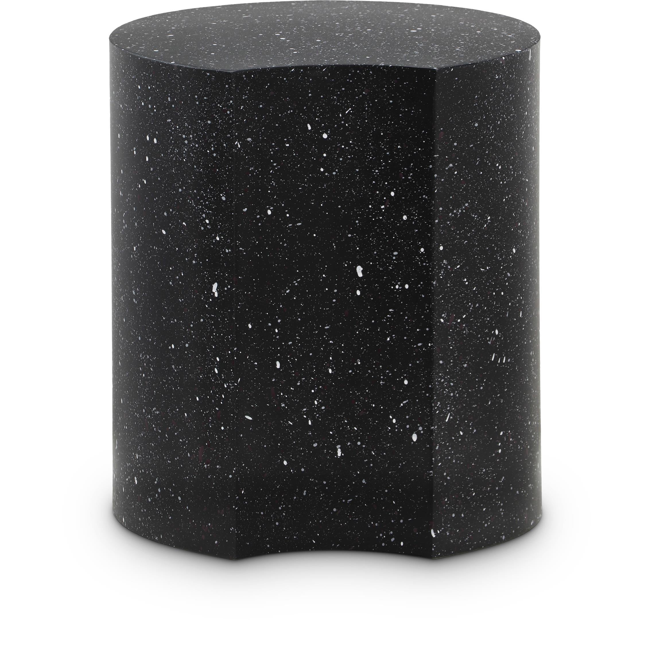 Meridian Dimple Black End Table