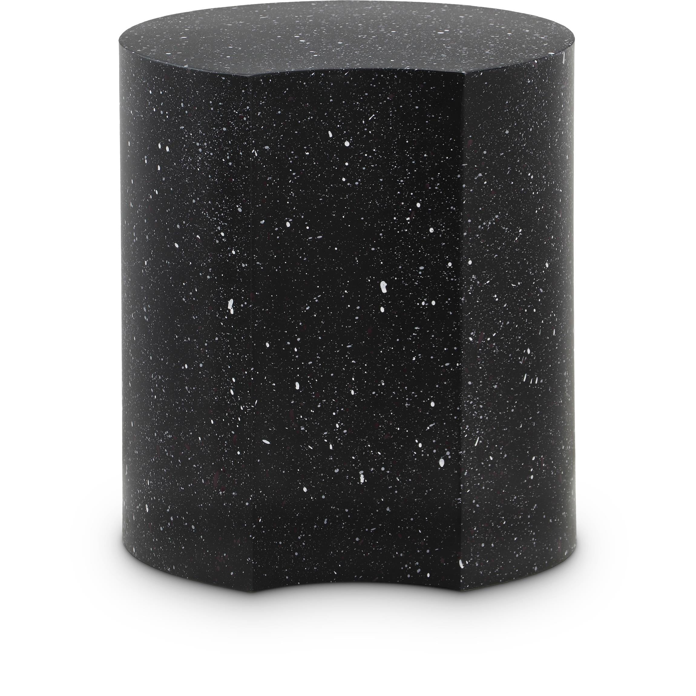 Meridian Dimple Black End Table