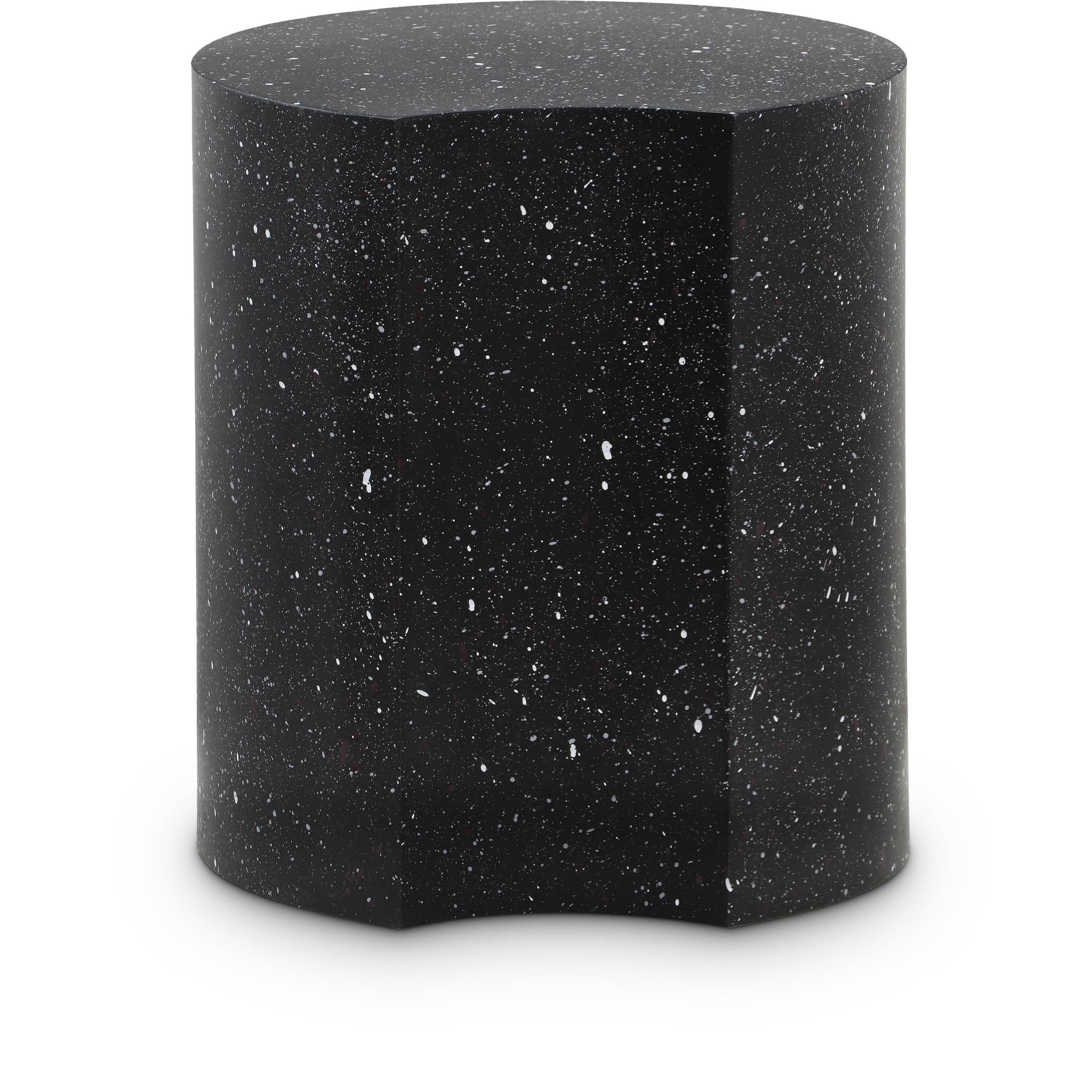 Meridian Dimple Black End Table