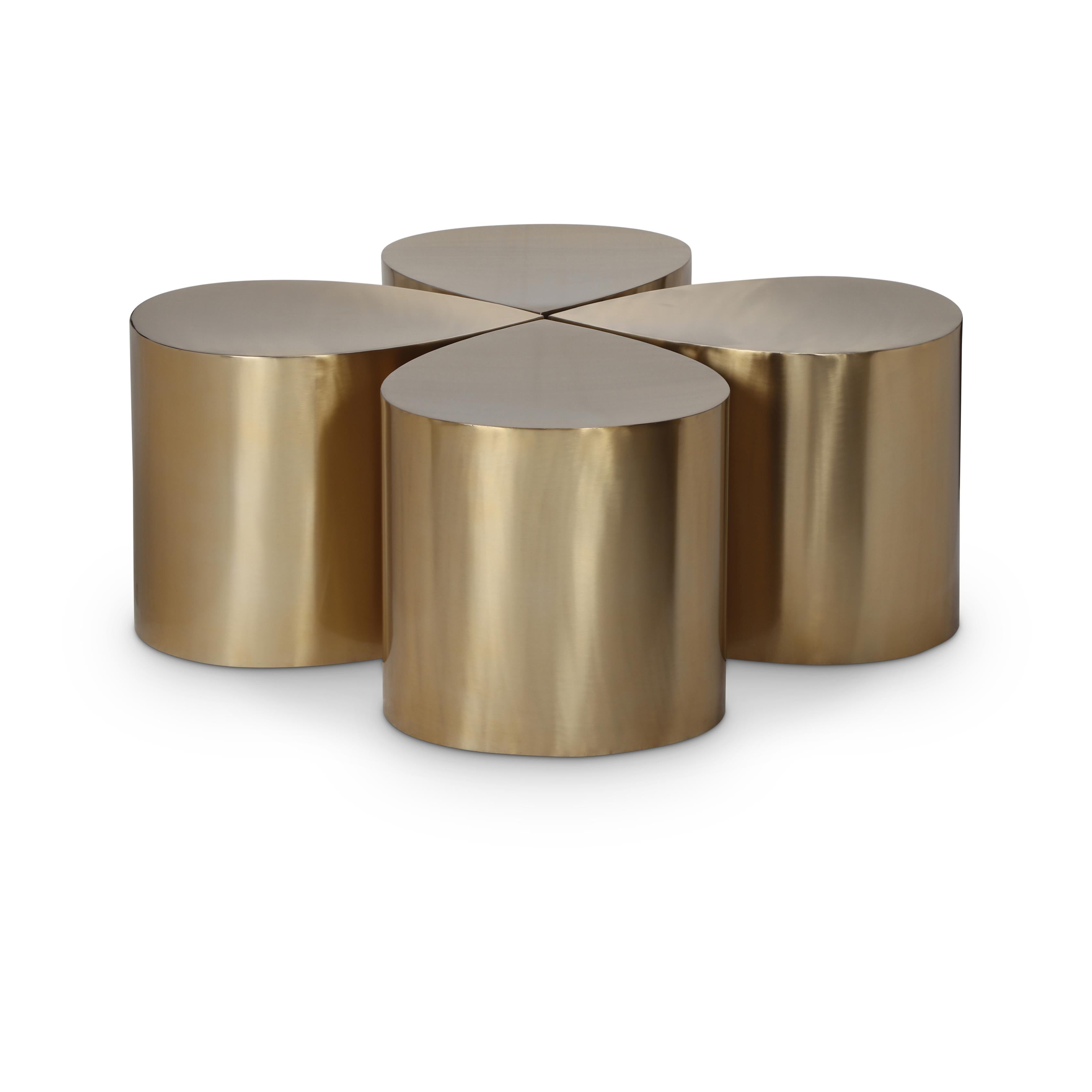 Meridian Petal Gold Coffee Table