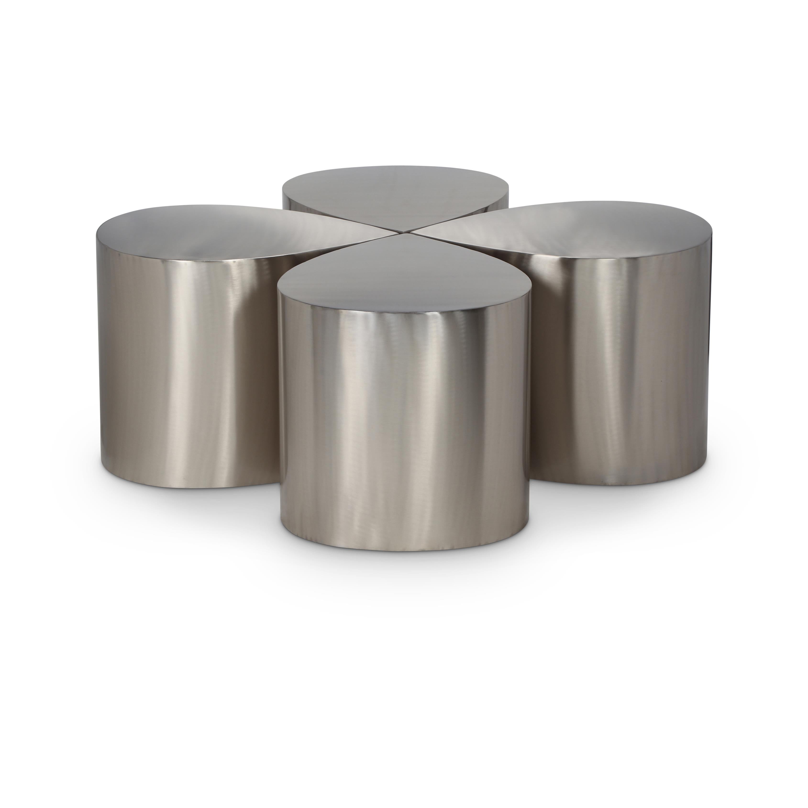 Meridian Petal Silver Coffee Table