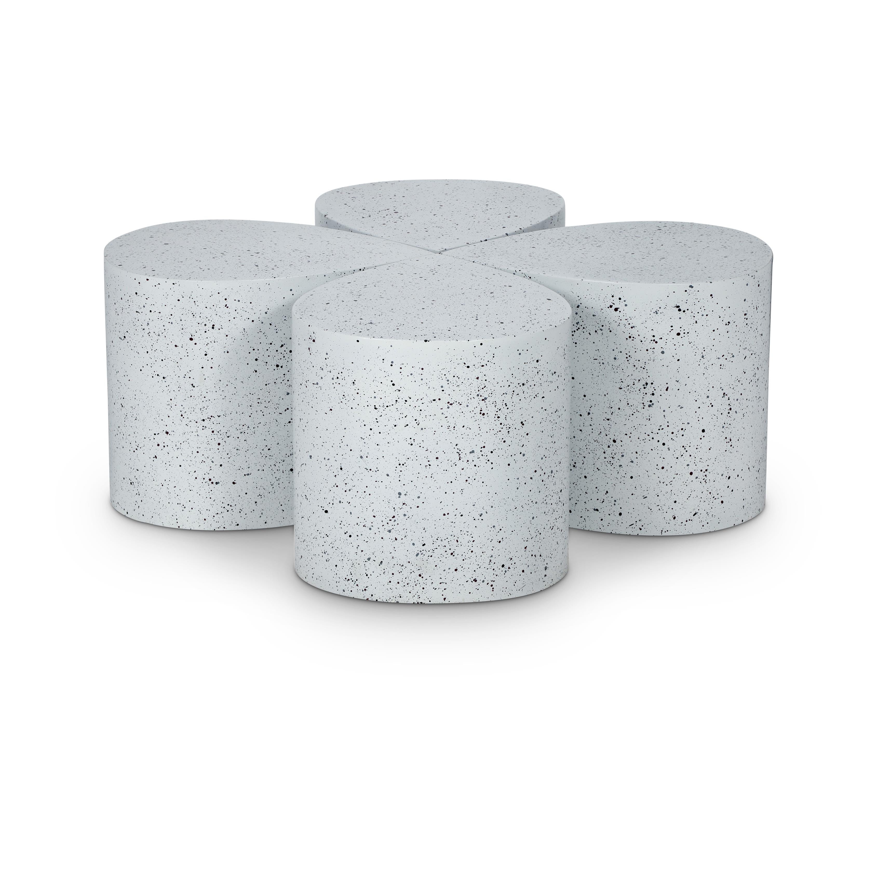 Meridian Petal White Coffee Table