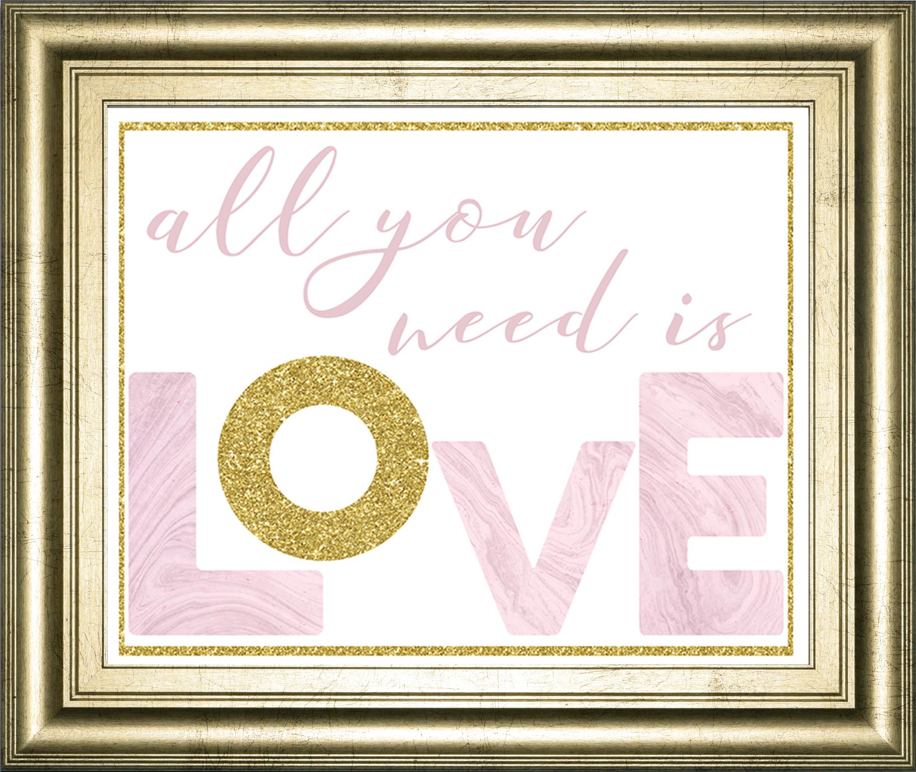 All You Need Is Love By Amanda Murray 22X26 Framed Print