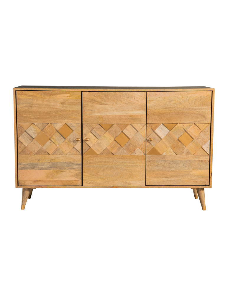 Alyssum 2-door Mango Wood Accent Cabinet Natural
