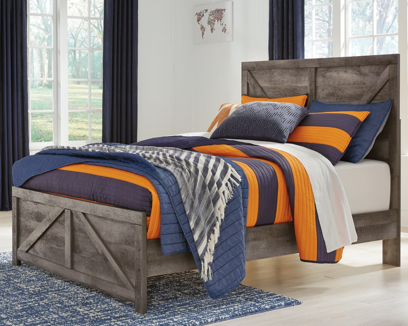 Wynnlow Crossbuck Panel Bed