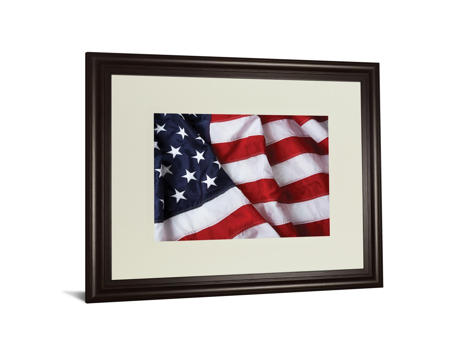 American Flag By Kikk 34X40 Framed Print