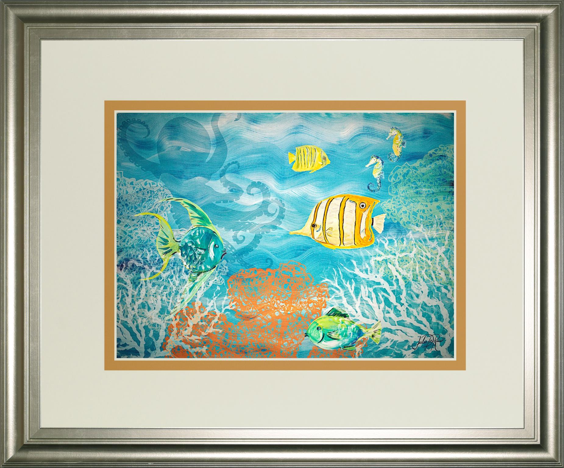Under The Sea By Julie Derice 34X40 Framed Print