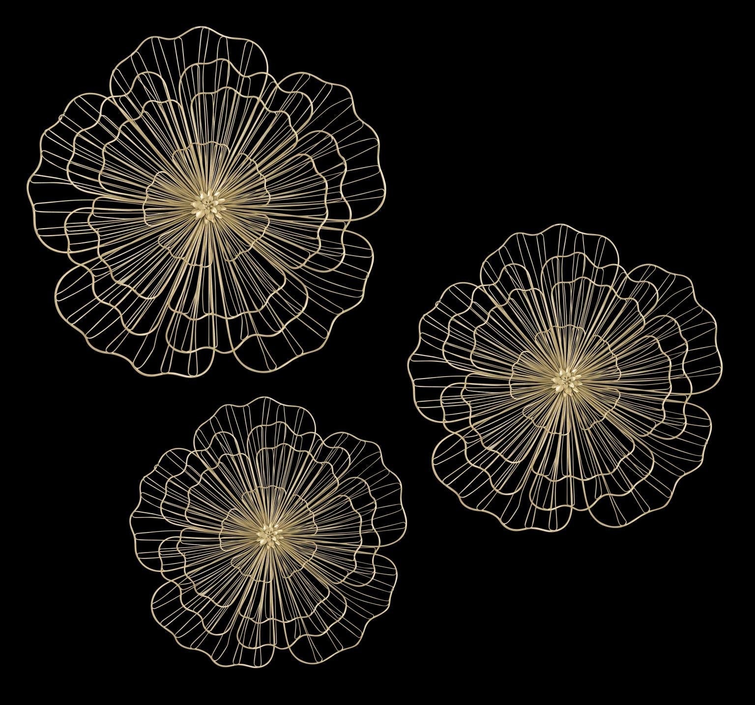 Gold Metal Wire Mixed Media