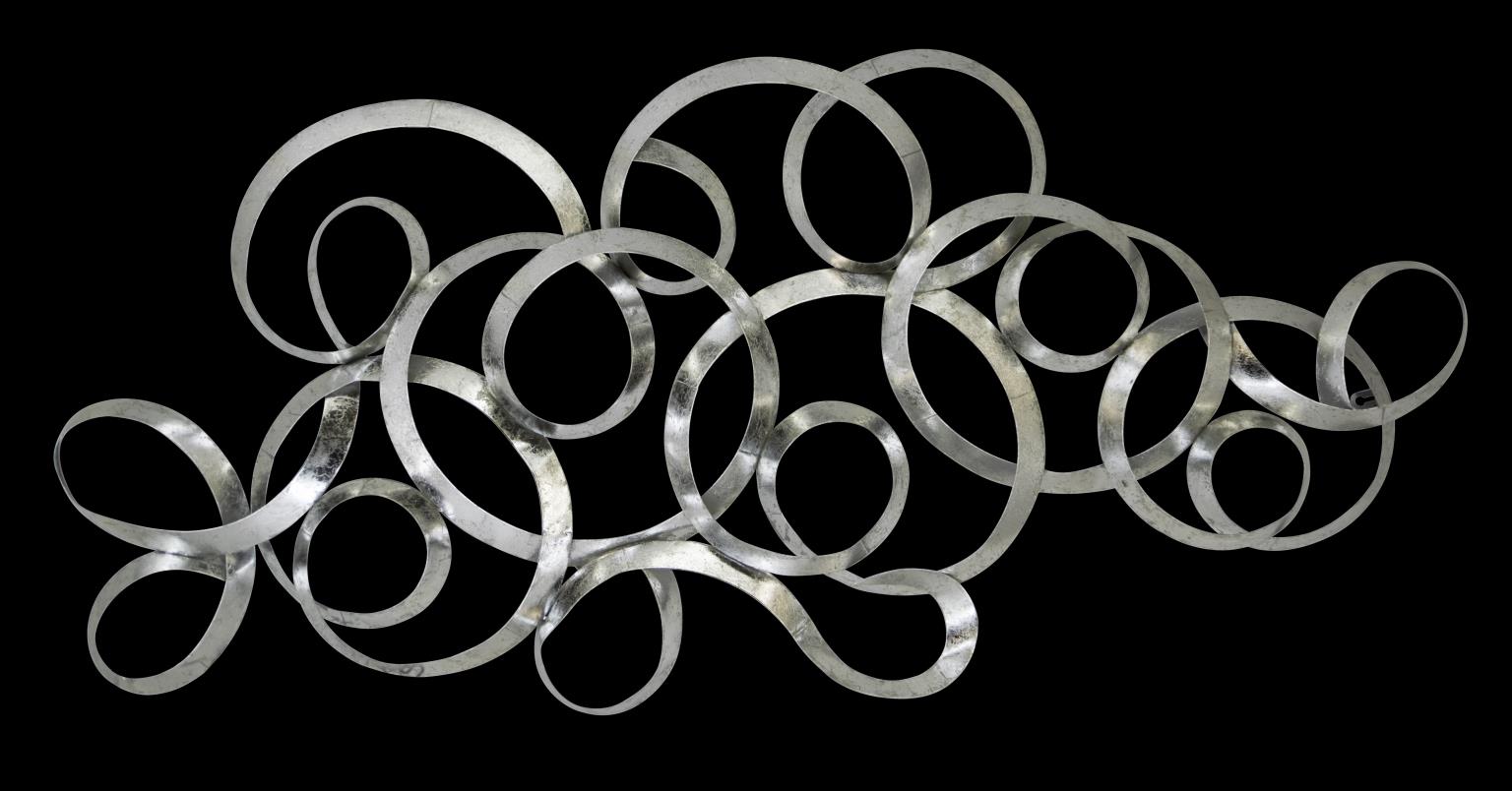 Metal With Silver Leafing Mixed Media
