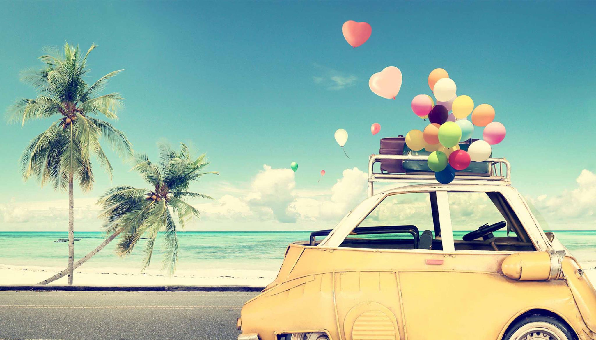Temp Glass W/Foil - Car W/Balloons Tempered Glass