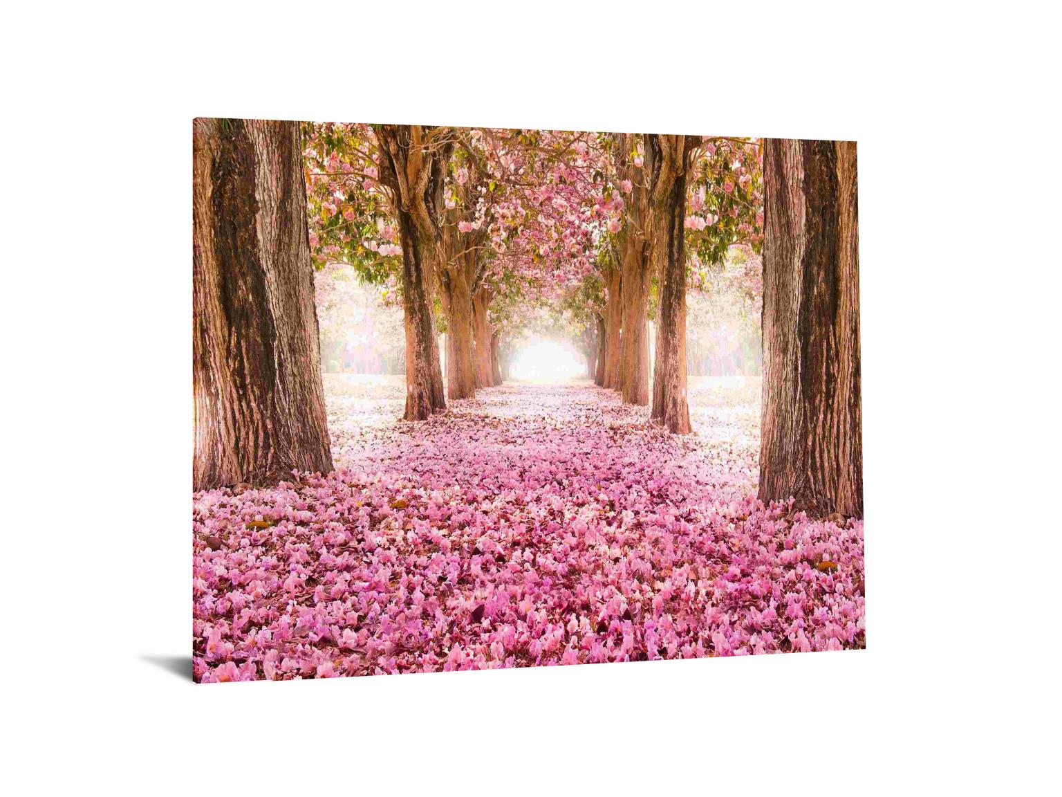 Temp Glass W/Foil - Pink Cherry Blossom Tempered Glass