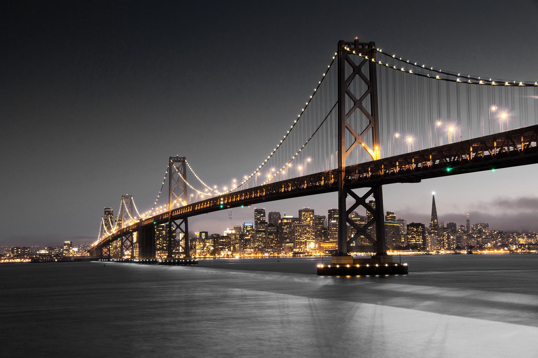 Temp Glass W/Foil - San Francisco Bridge Tempered Glass