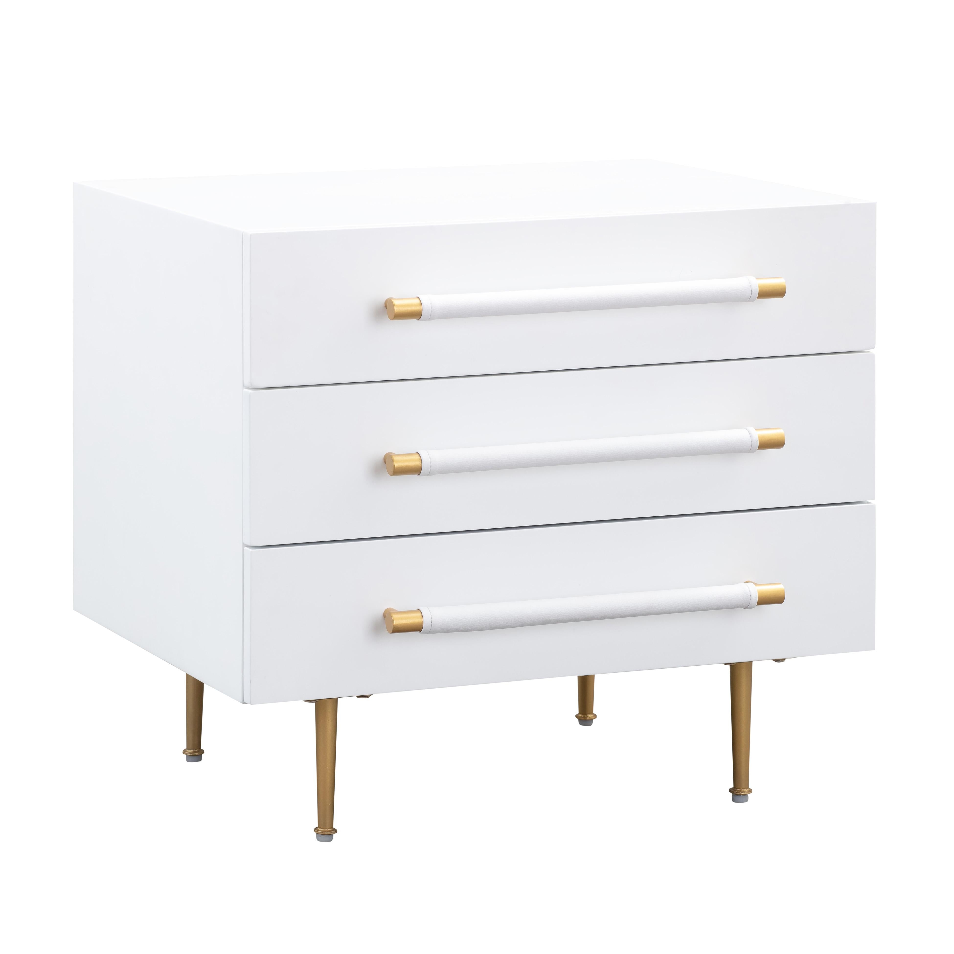 Trident White Nightstand