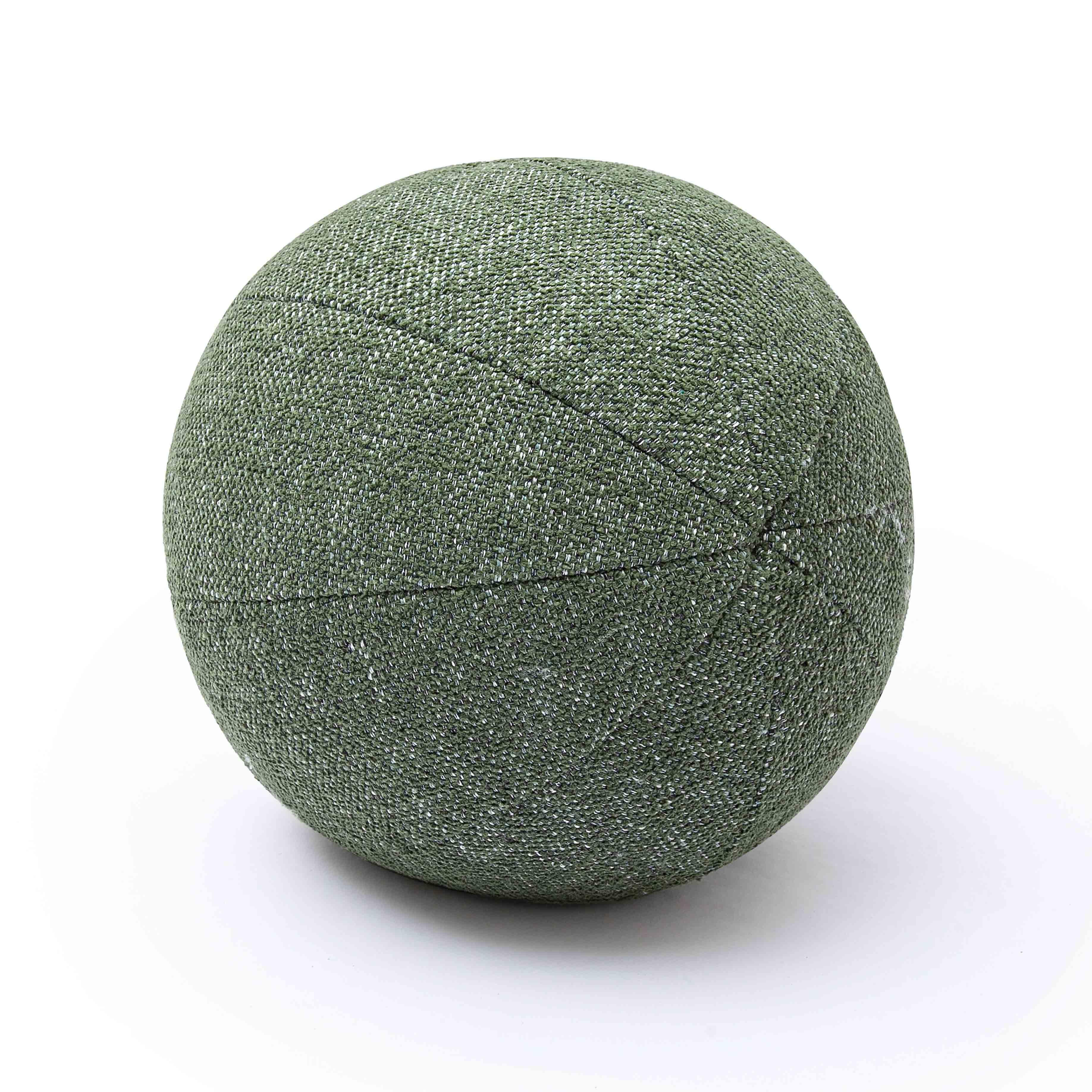 Boba Forest Green Textured Basketweave 9" Pillow