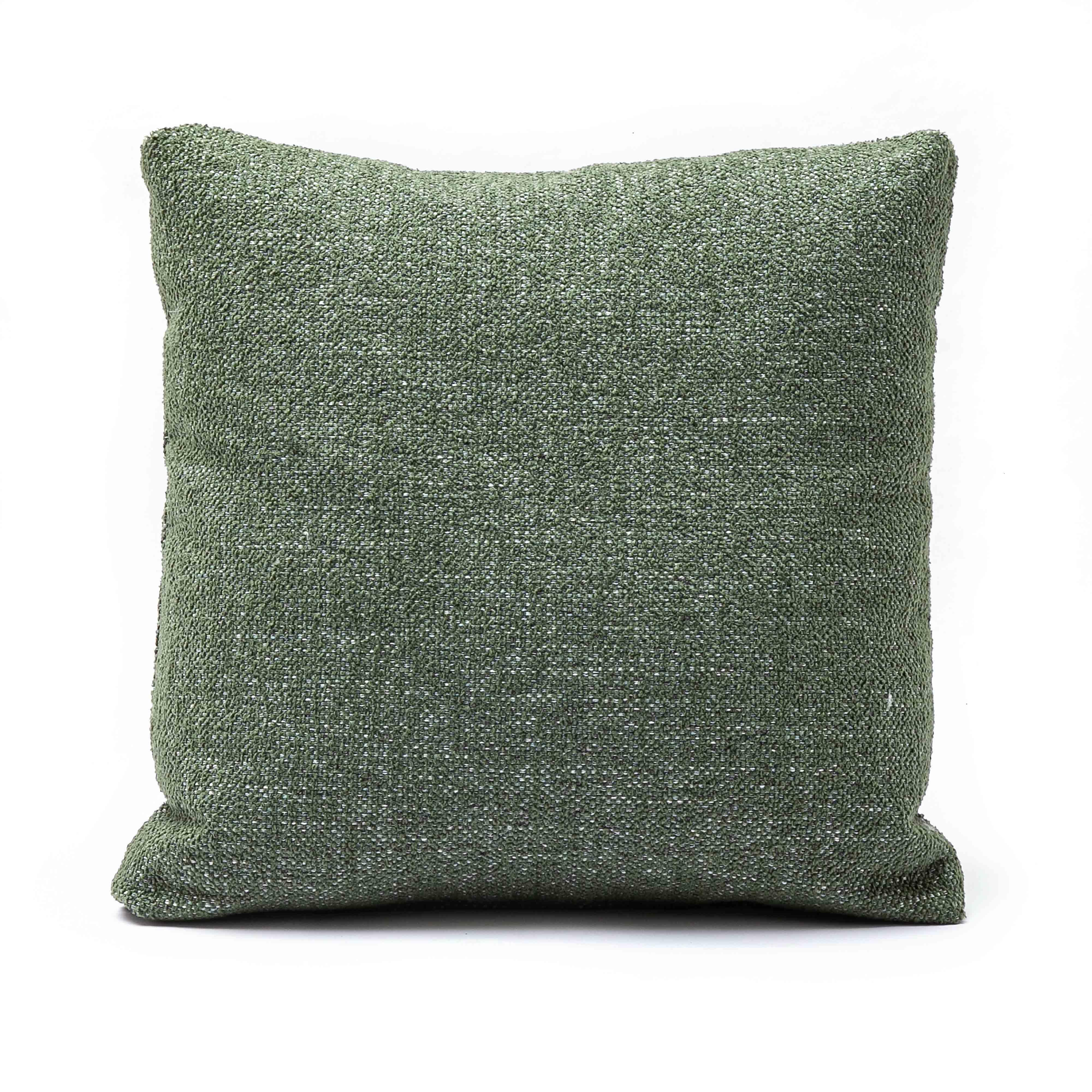 Malolo Green Basketweave 16" Square Vegan-Down Pillow - COVER