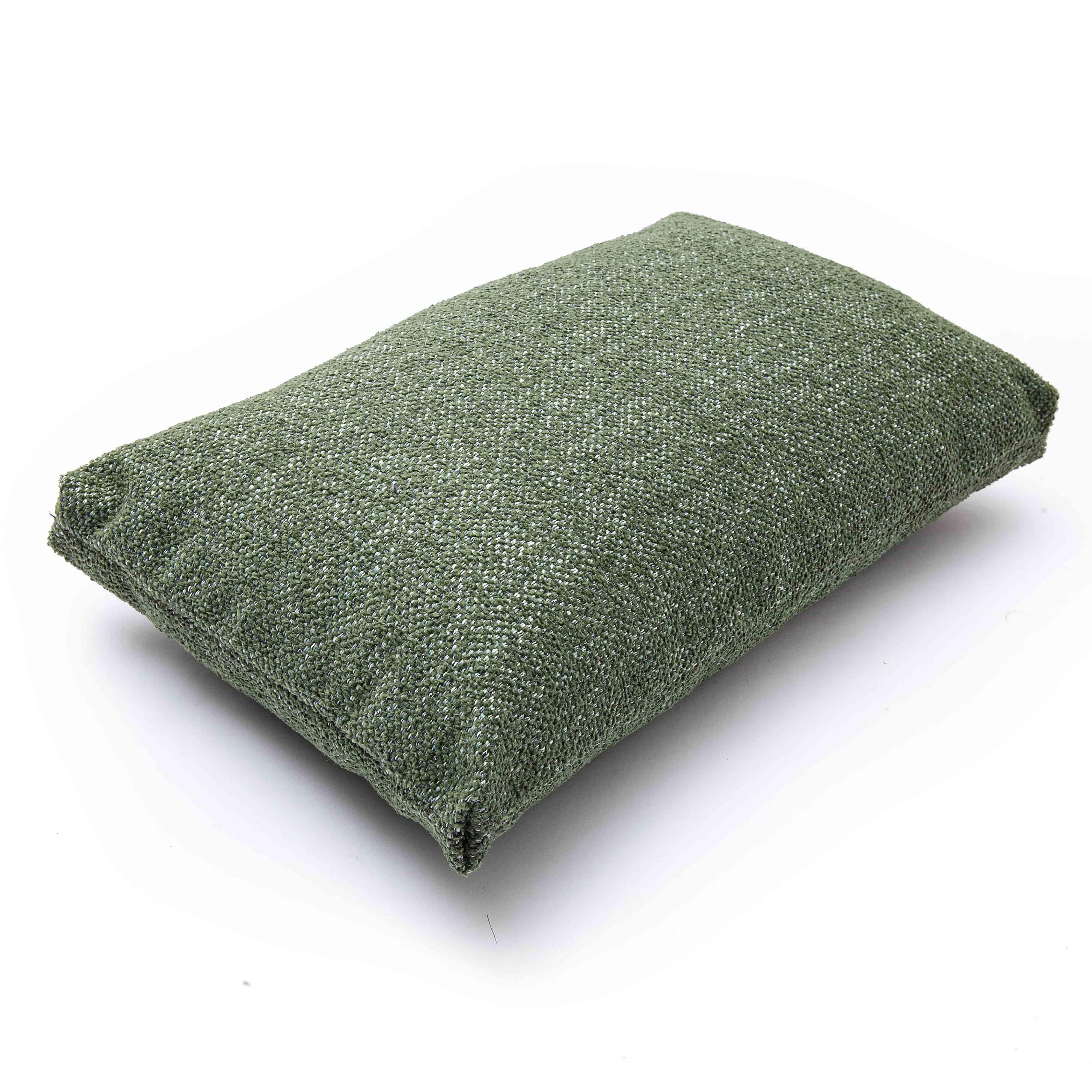 Malolo Green Basketweave 20 x 12 inch Rectangular Vegan-Down Pillow
