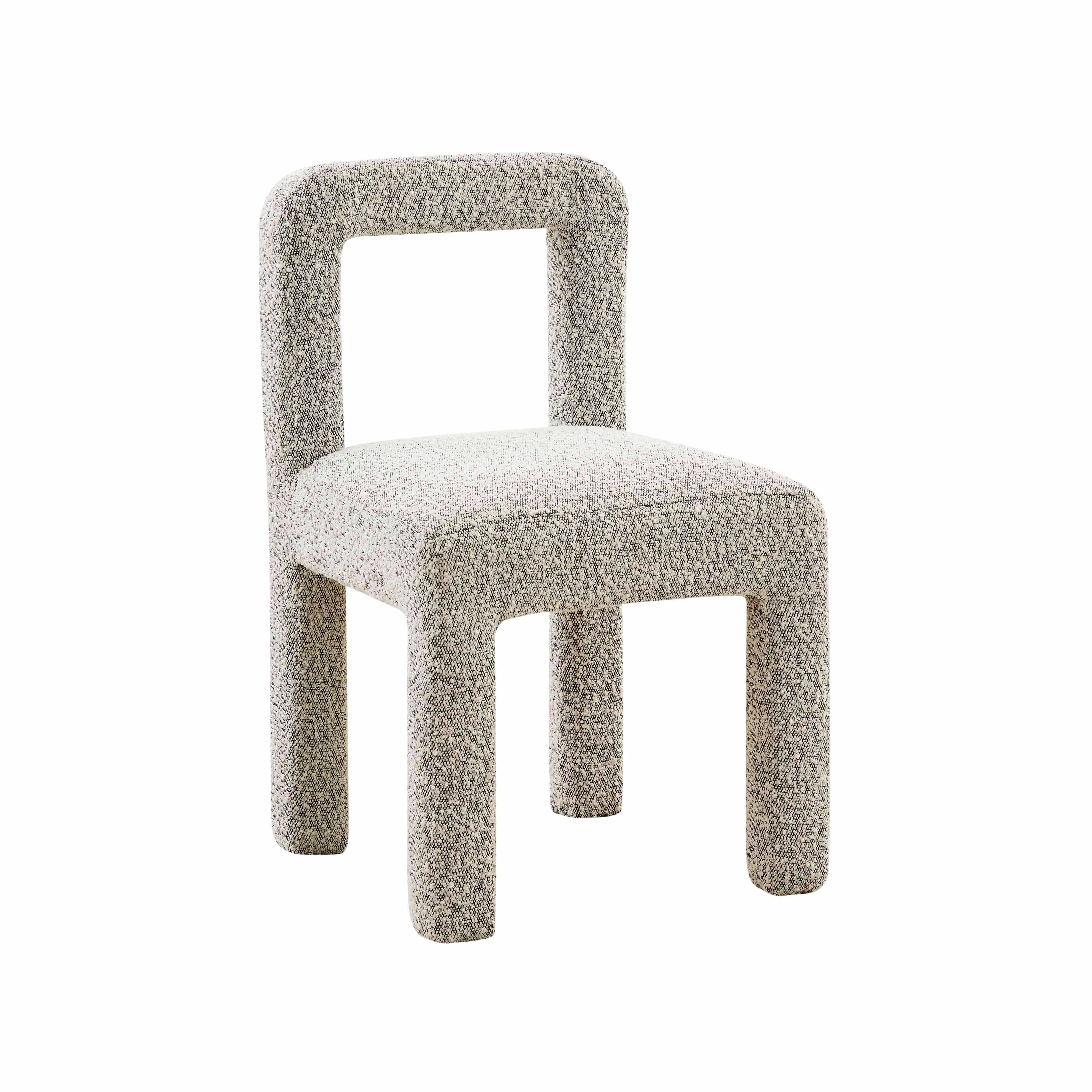 Hazel Grey Boucle Dining Chair - UK