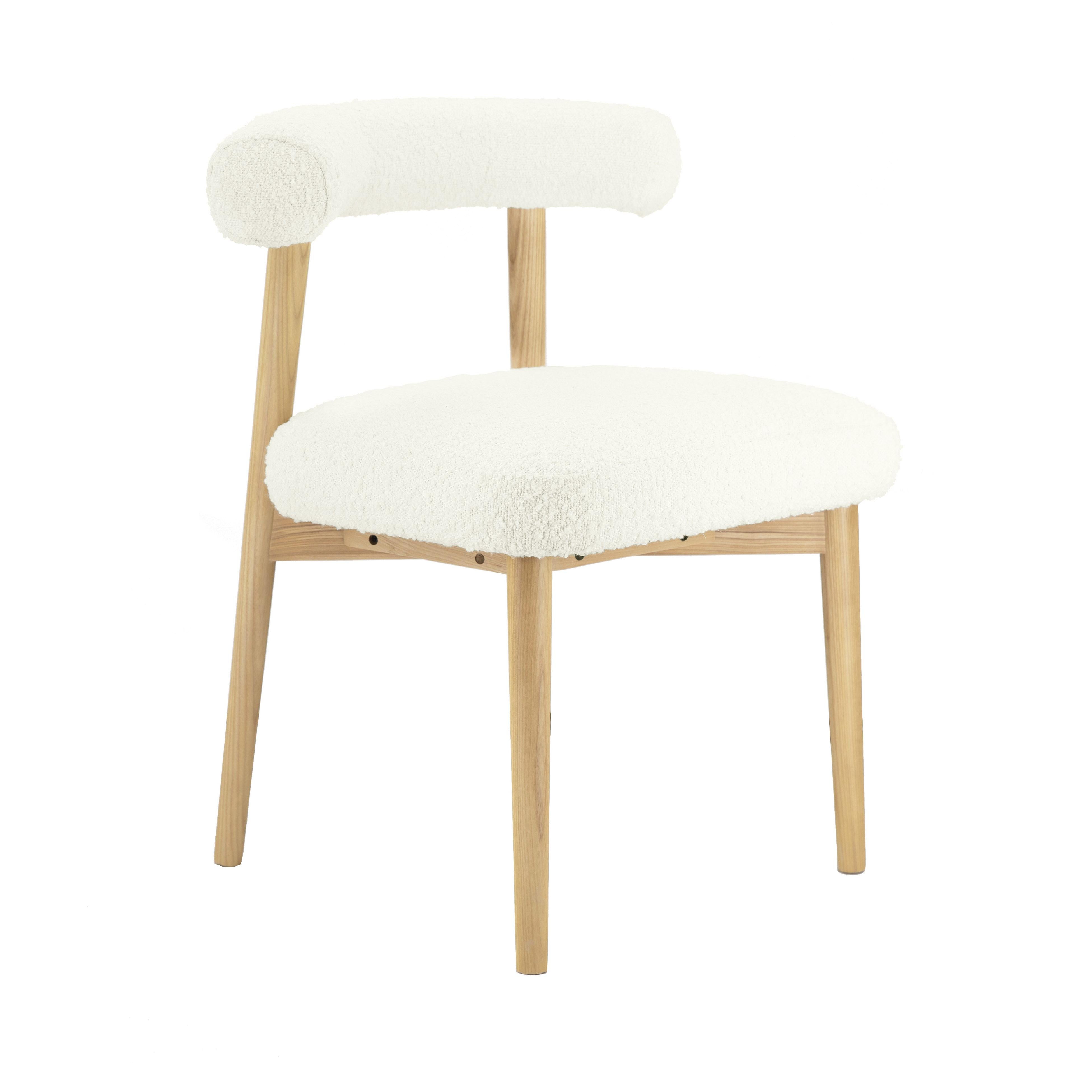 Spara Cream Boucle Side Chair - UK