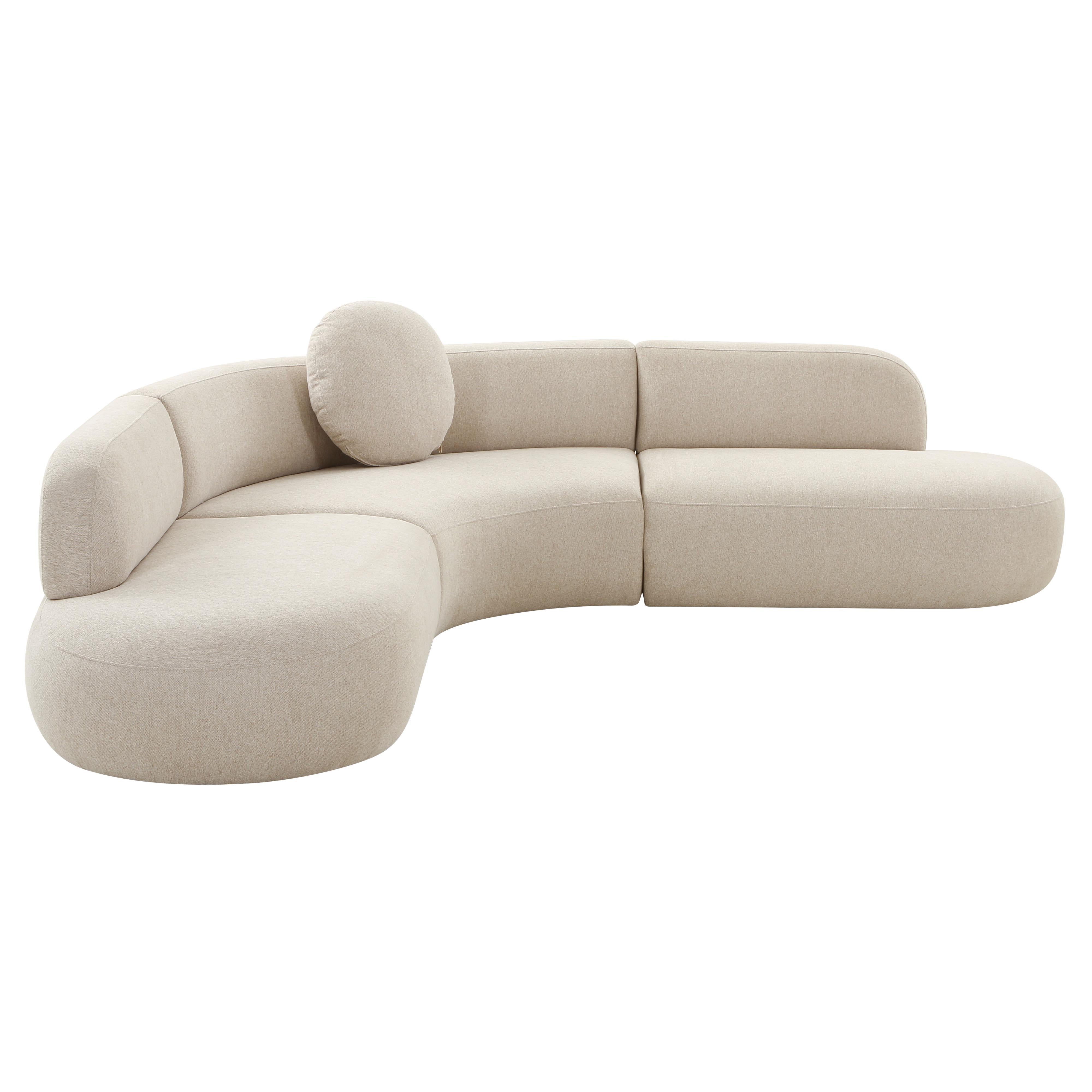Broohah Beige Linen Sectional - UK