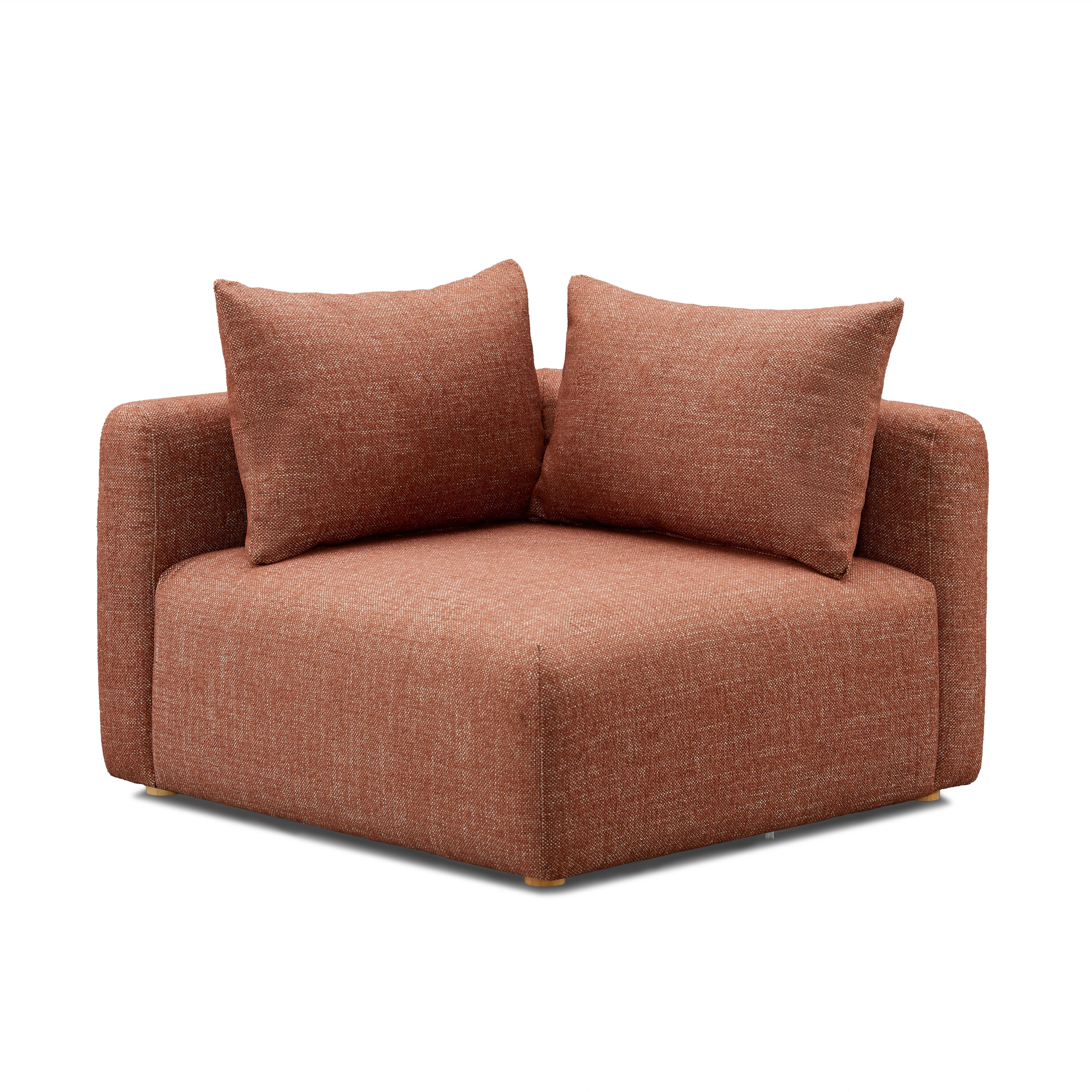 Hangover Sedona Red Textured Fabric Modular Corner Chair