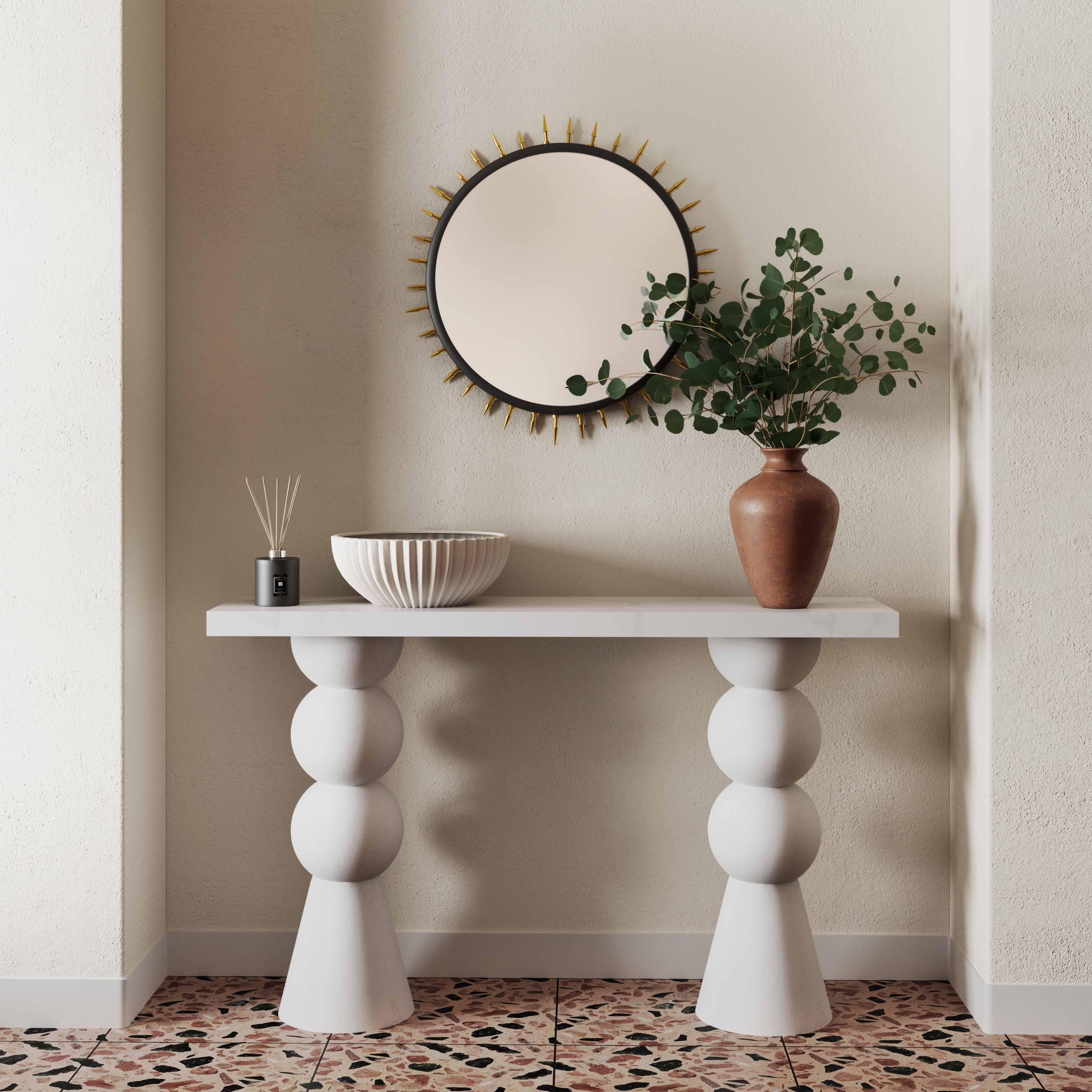 Lupita White Console Table - UK