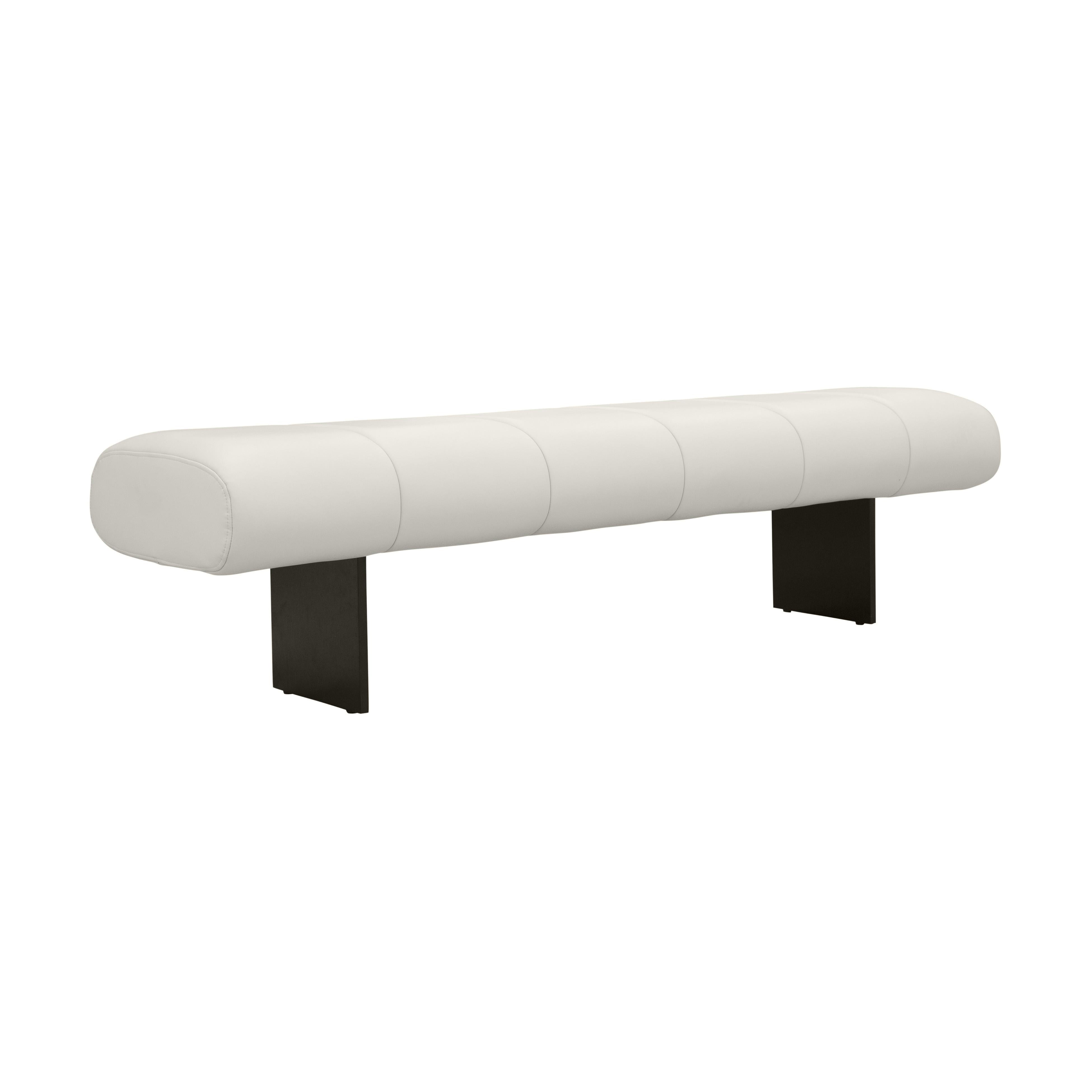 Karol Cream Performance Vegan Leather Bench - UK