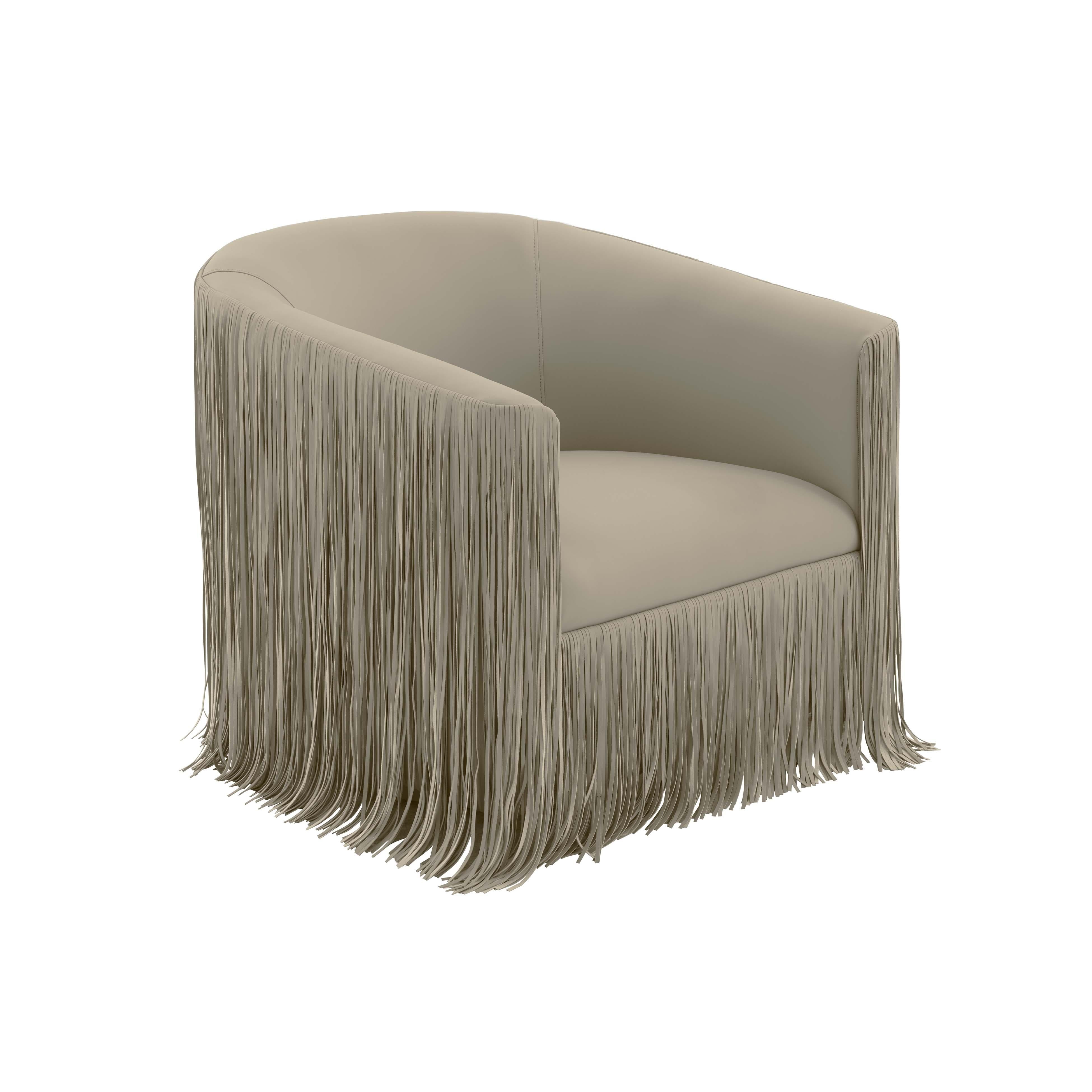 Shag Me Grey Performance Vegan Leather Swivel Chair