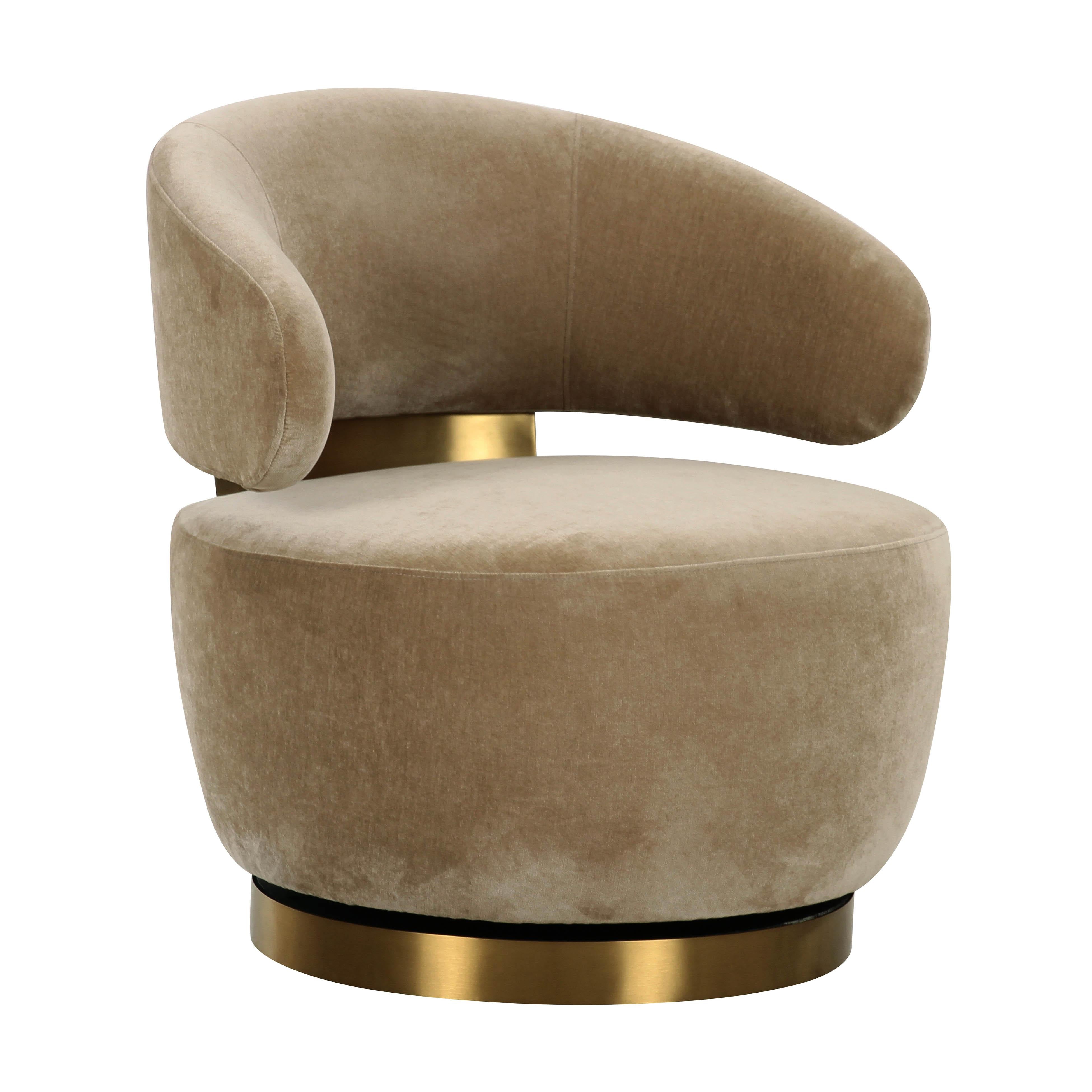 Austin Oat Recycled Fabric Swivel Chair - UK