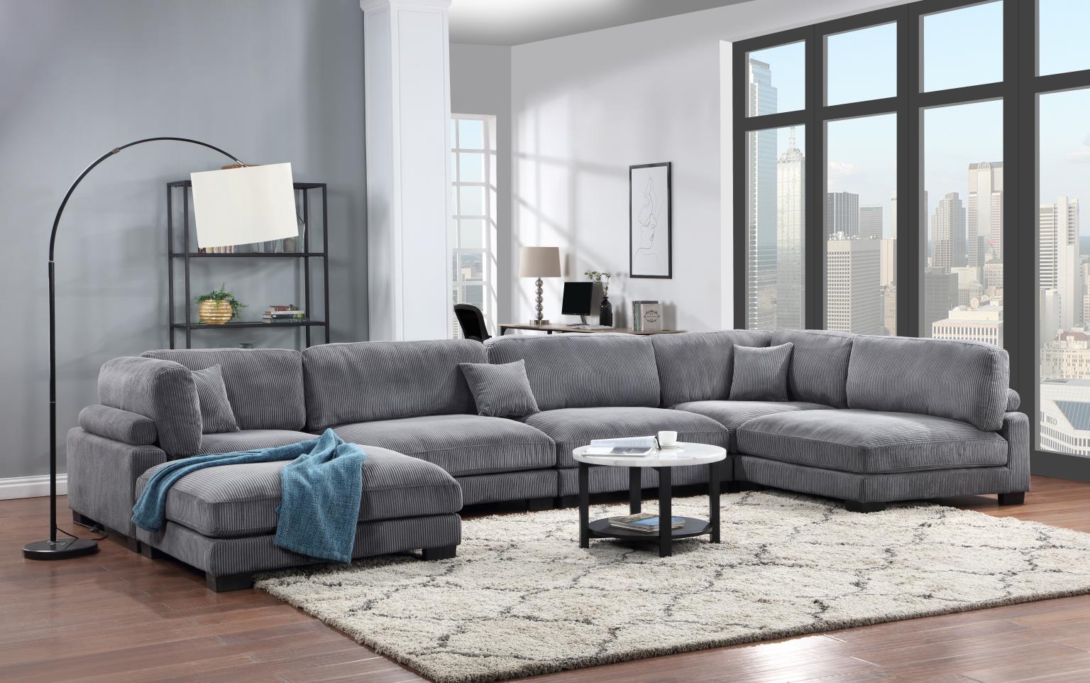 Bailey Gray Sectional Living Room Collection
