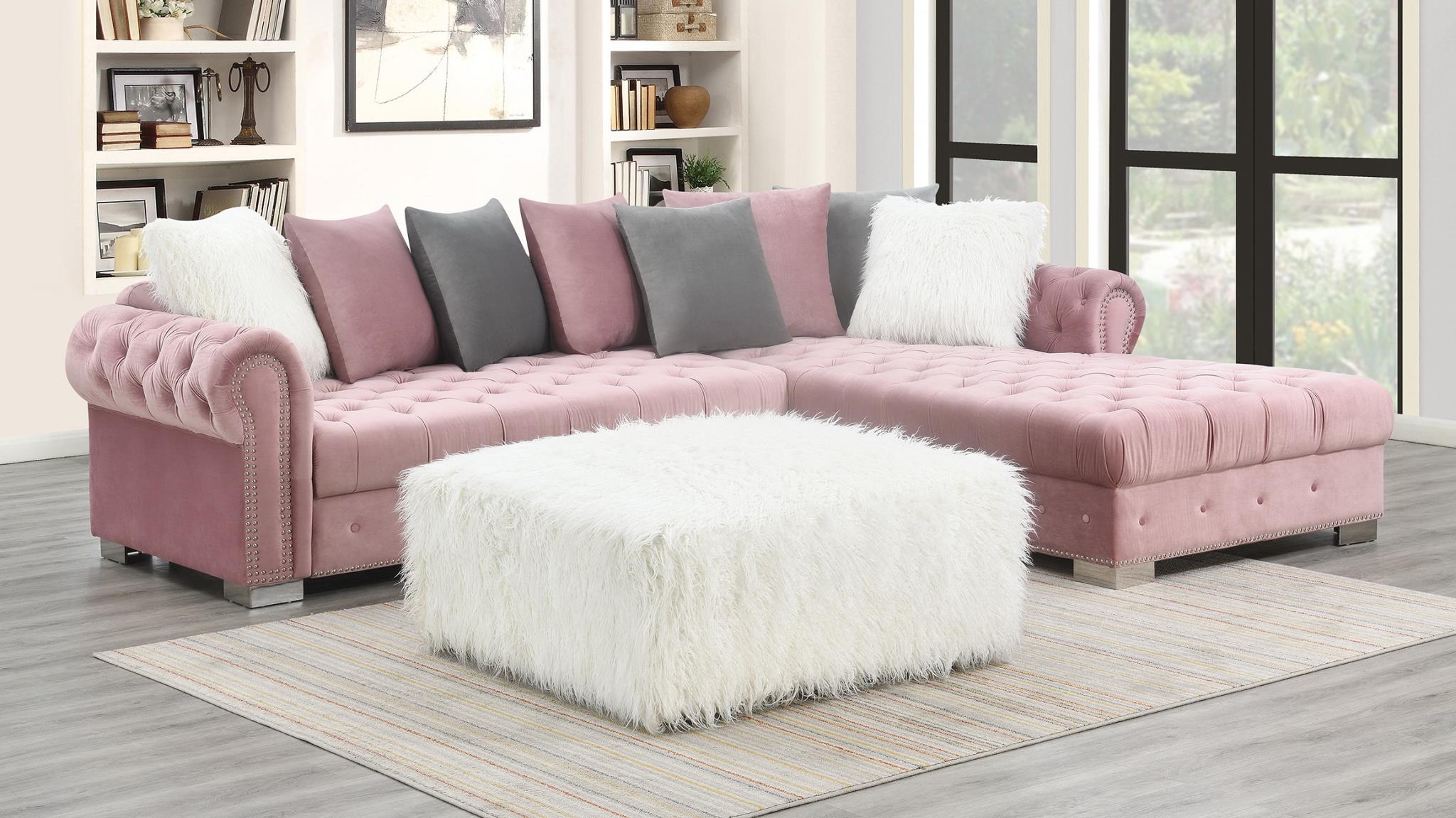Helena Pink Luxurious Living Room Collection