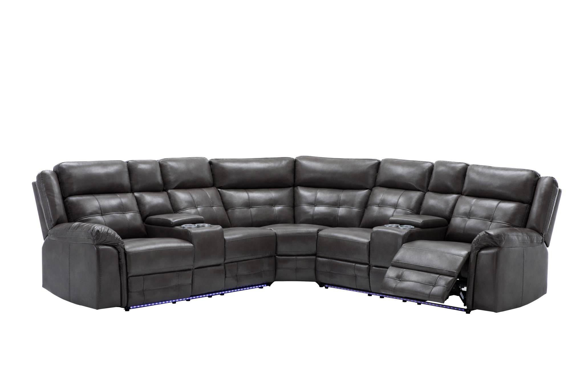 Philip Gray 3 Pc Power Reclining Sectional Living Collection