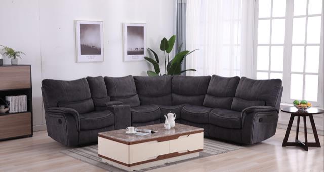 Fallon Charcoal Gray 3 Pc Sectional Living Collection
