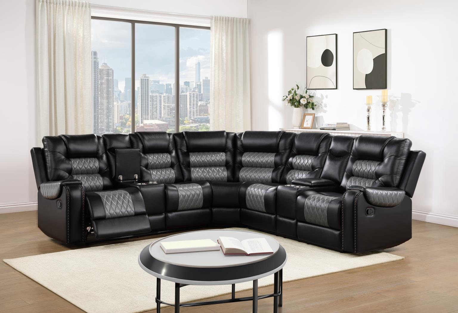 Vanessa Motion 3 Pc Sectional Living Collection