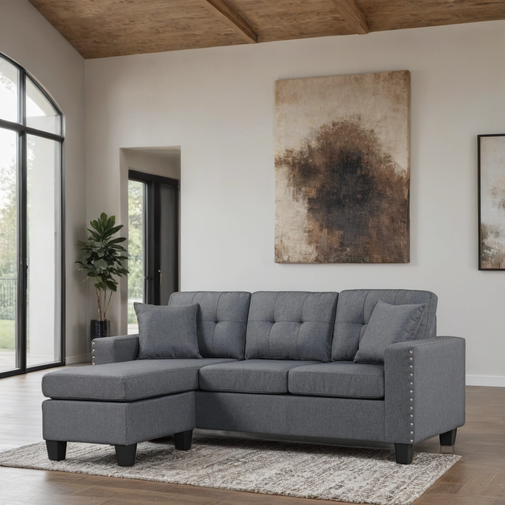 Cris 2-Piece Sectional – Includes Free TV or Area Rug