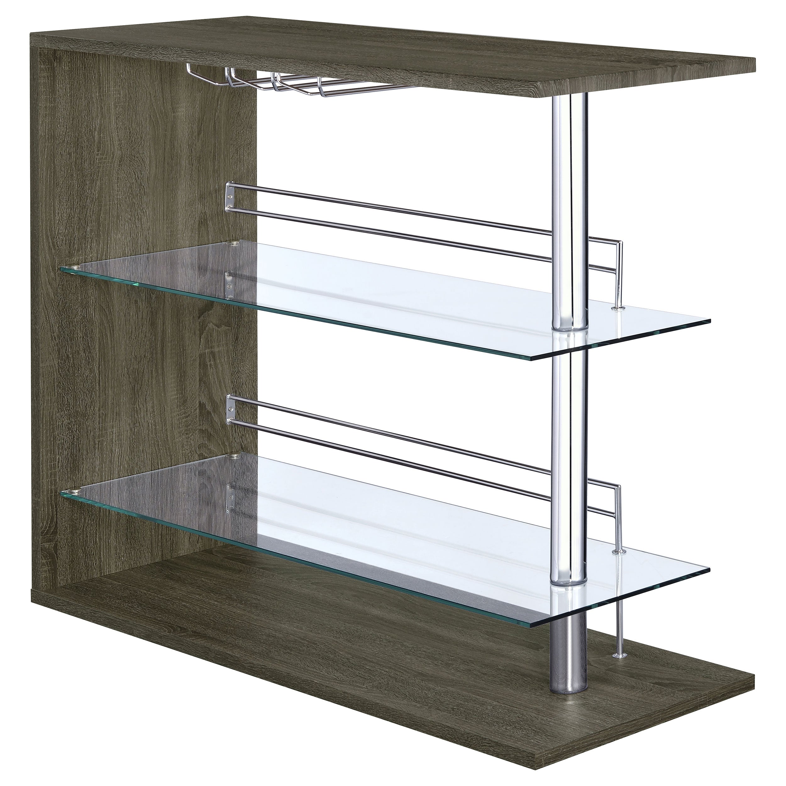 Prescott Rectangular Home Wine Table Black High Gloss
