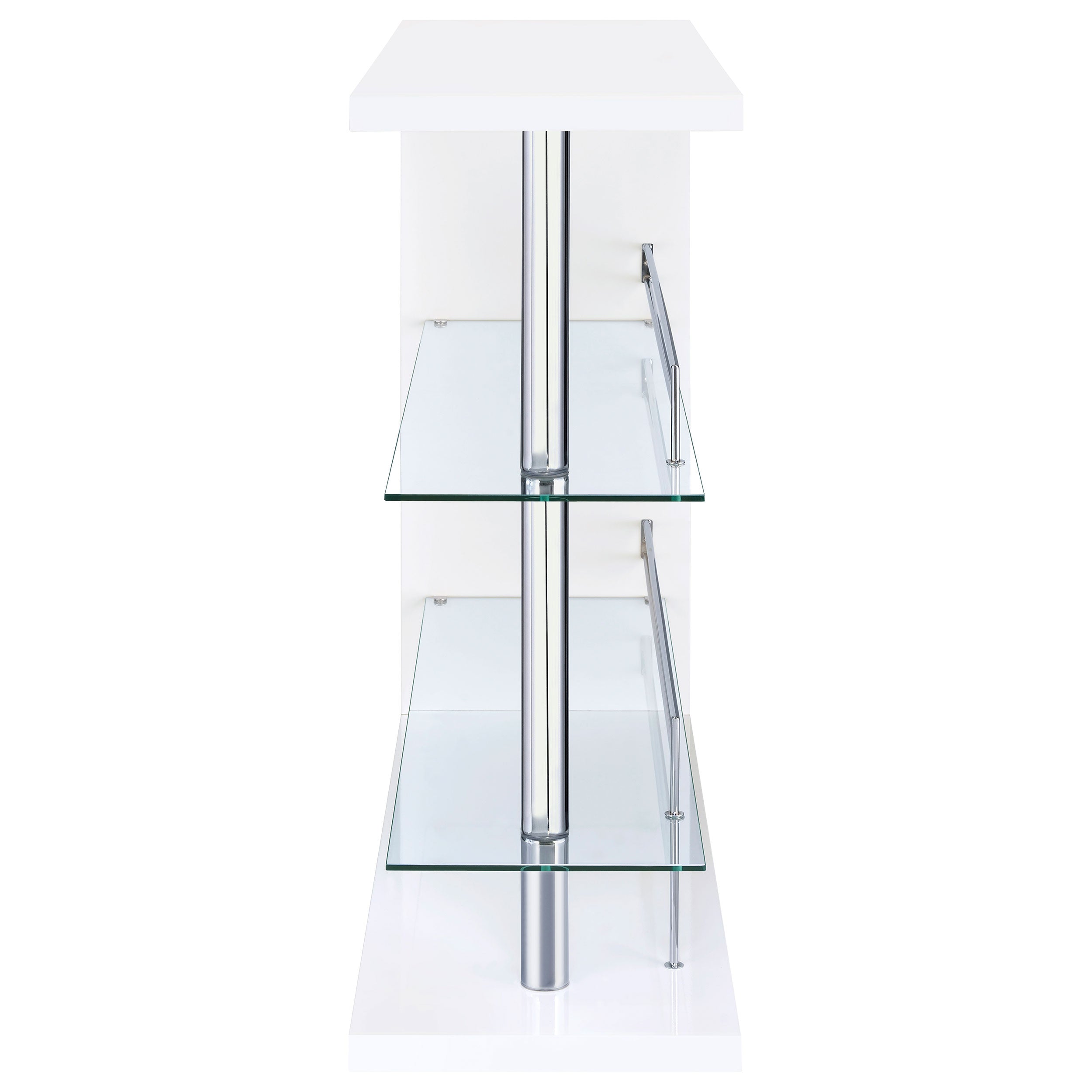 Prescott Rectangular Home Wine Table Black High Gloss