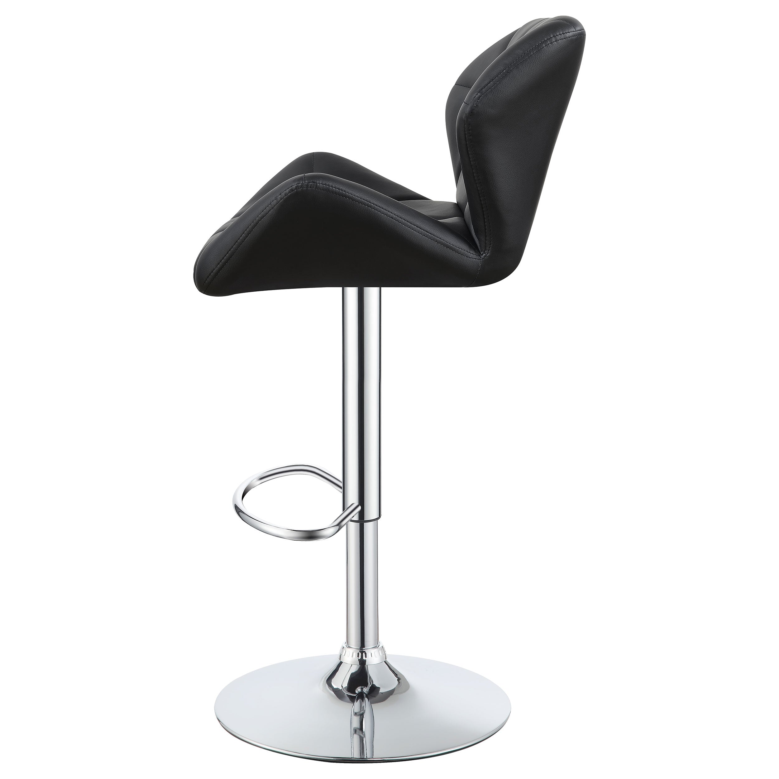 Berrington Upholstered Adjustable Bar Stool Grey (Set of 2)